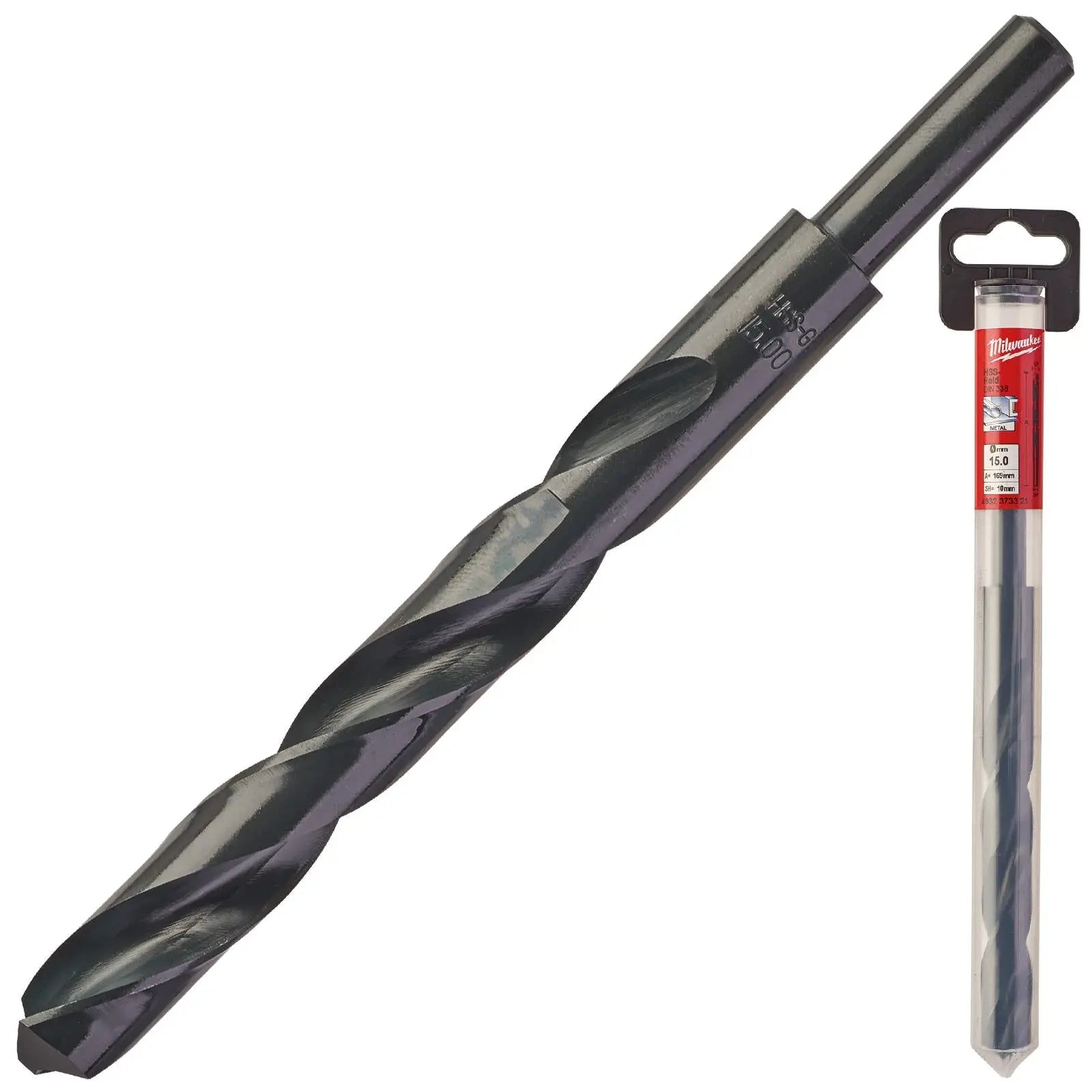 Milwaukee Metal Drill Bits HSS Rollforged with Reduced Shank DIN 338
