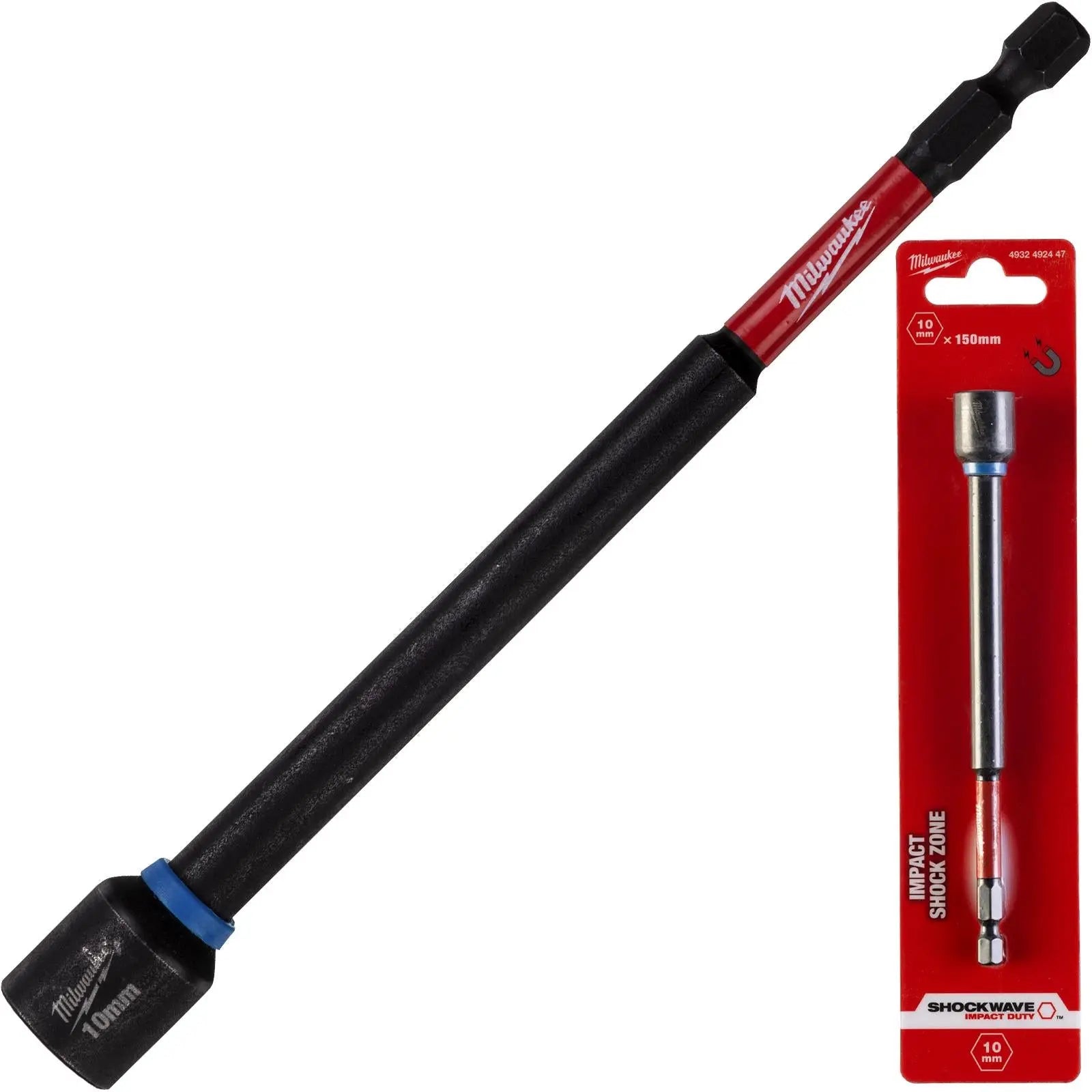 Milwaukee Nut Driver Magnetic Gen II SHOCKWAVE Impact Duty Individual  White Rose Tools