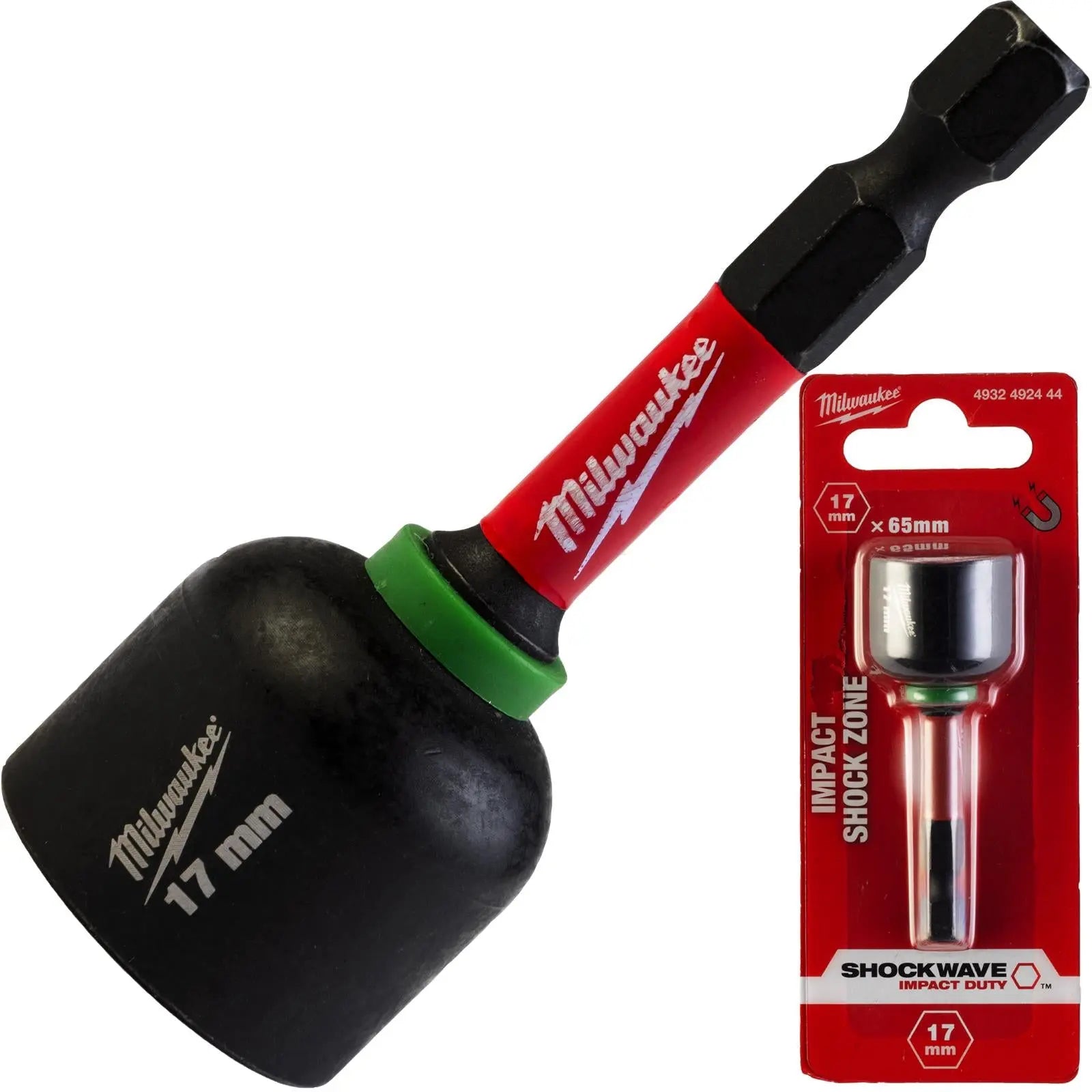 Milwaukee Nut Driver Magnetic Gen II SHOCKWAVE Impact Duty Individual  White Rose Tools