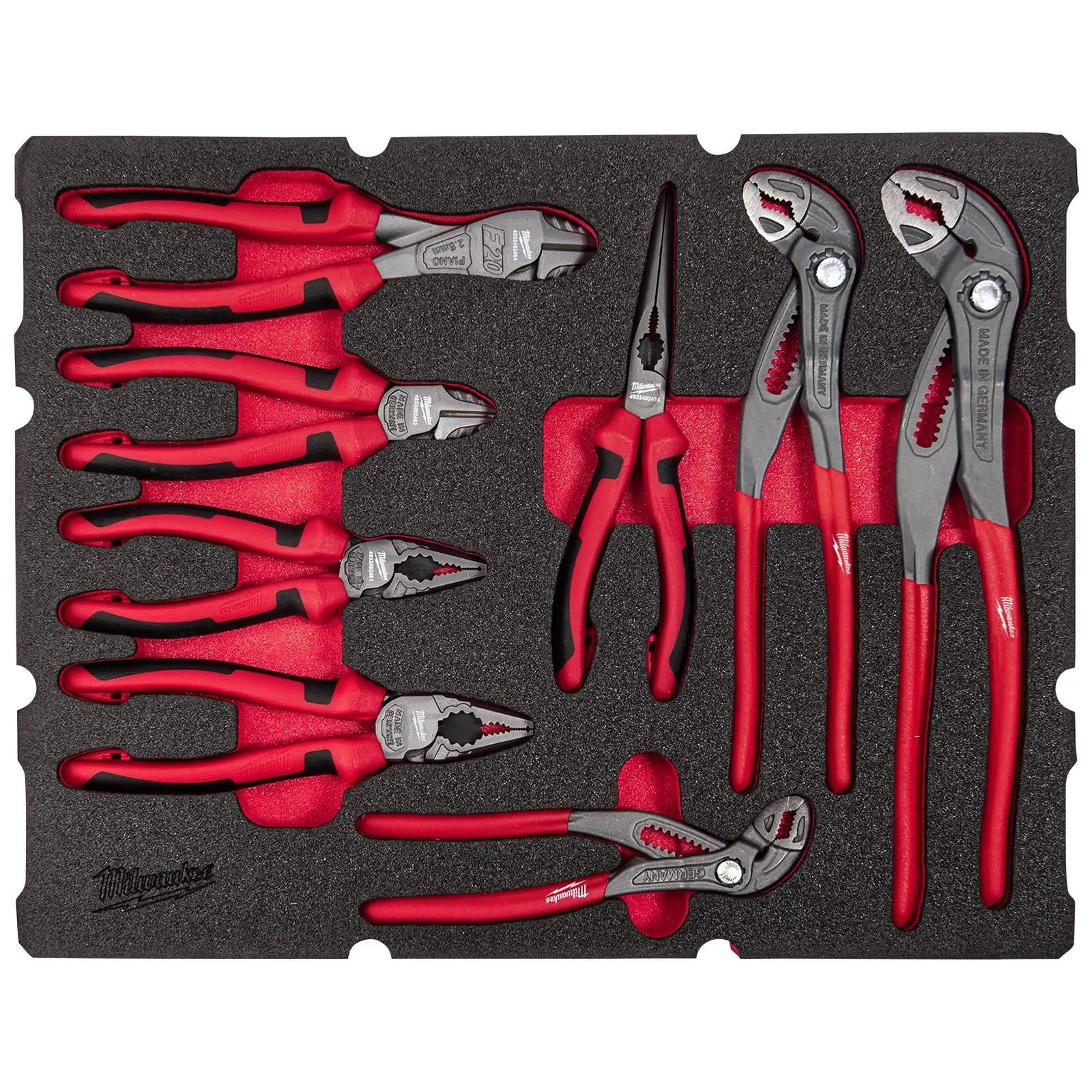 Milwaukee Packout Drawer Pliers Foam Insert Set 8 Piece  White Rose Tools