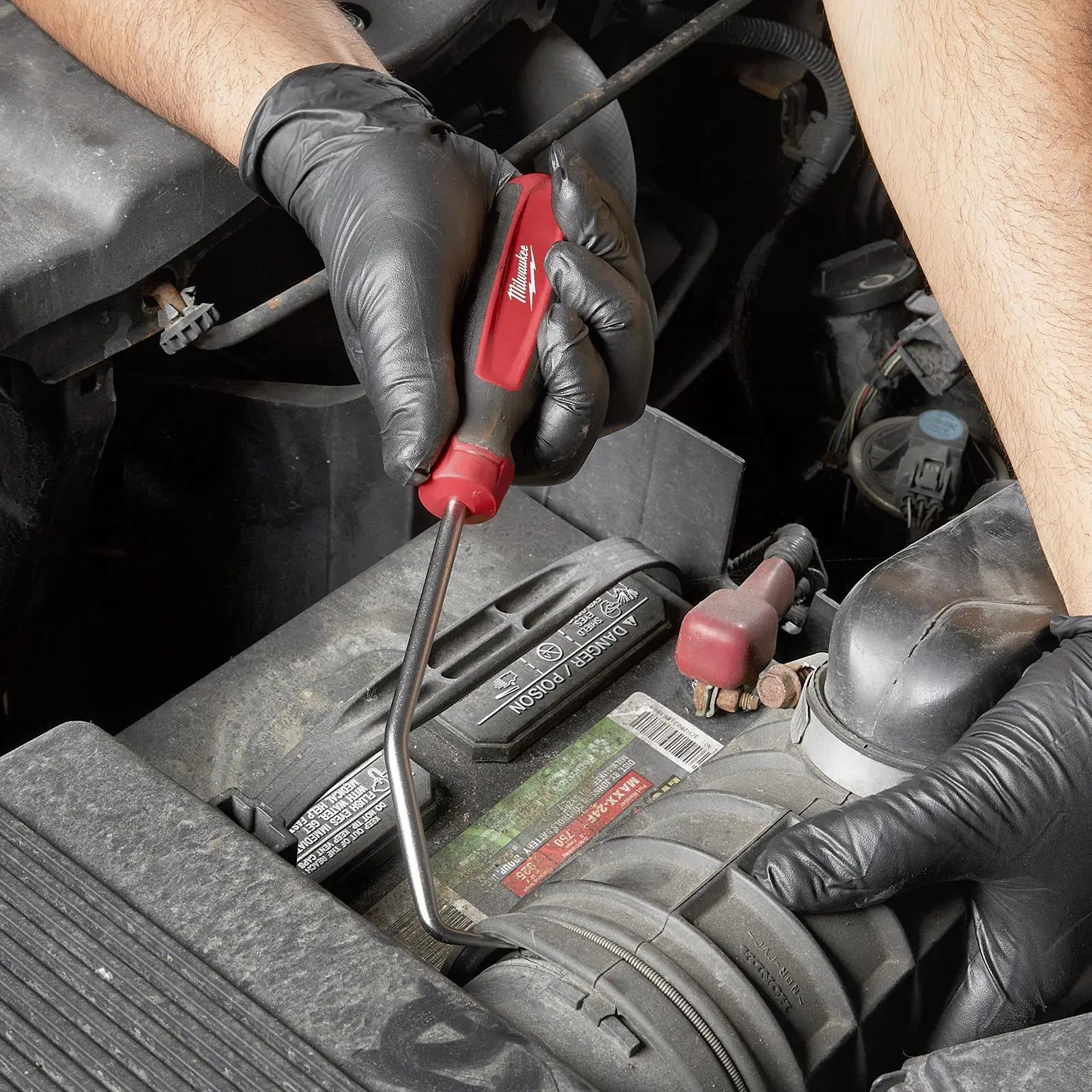 Milwaukee Pick Hook Bent 90 Degree All Metal Core O-Ring Seal Hose Puller