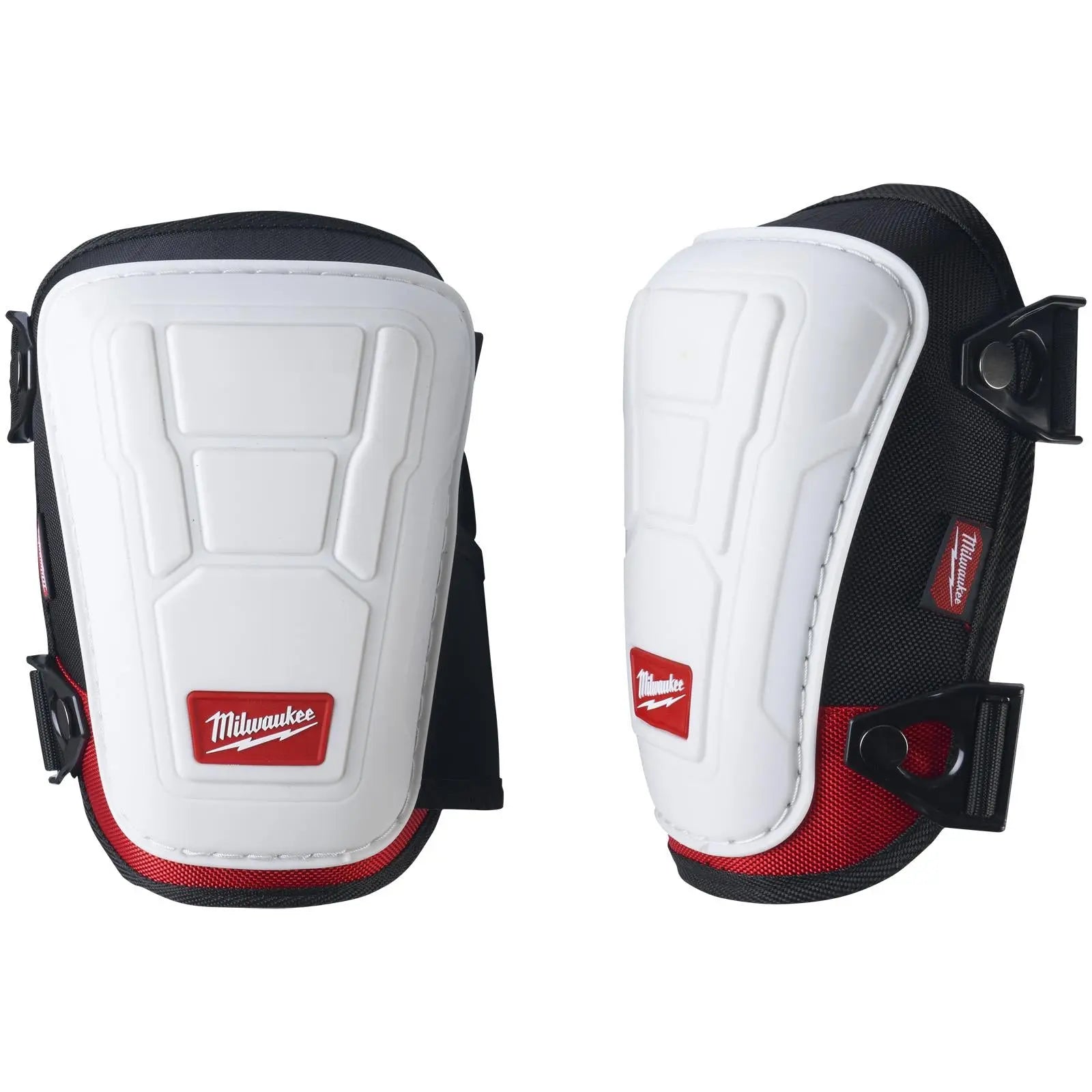 Milwaukee Premium Non-Marking Knee Pad Pair White Rose Tools