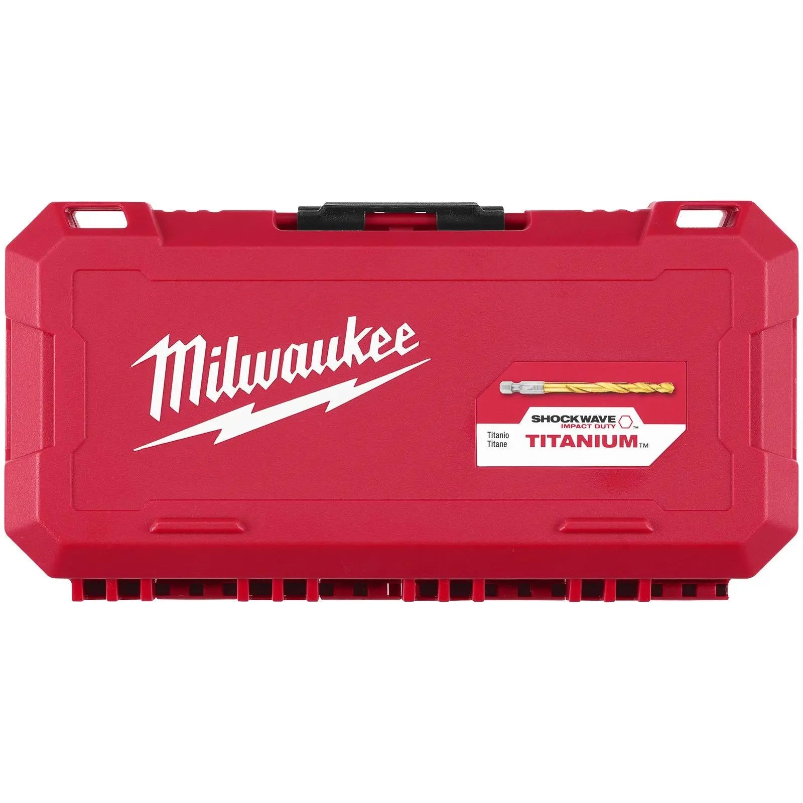 Milwaukee RED HEX Metal Drill Bit Set SHOCKWAVE Impact Duty 1/4" Hex HSS Drills 1-13mm 25 Pieces White Rose Tools