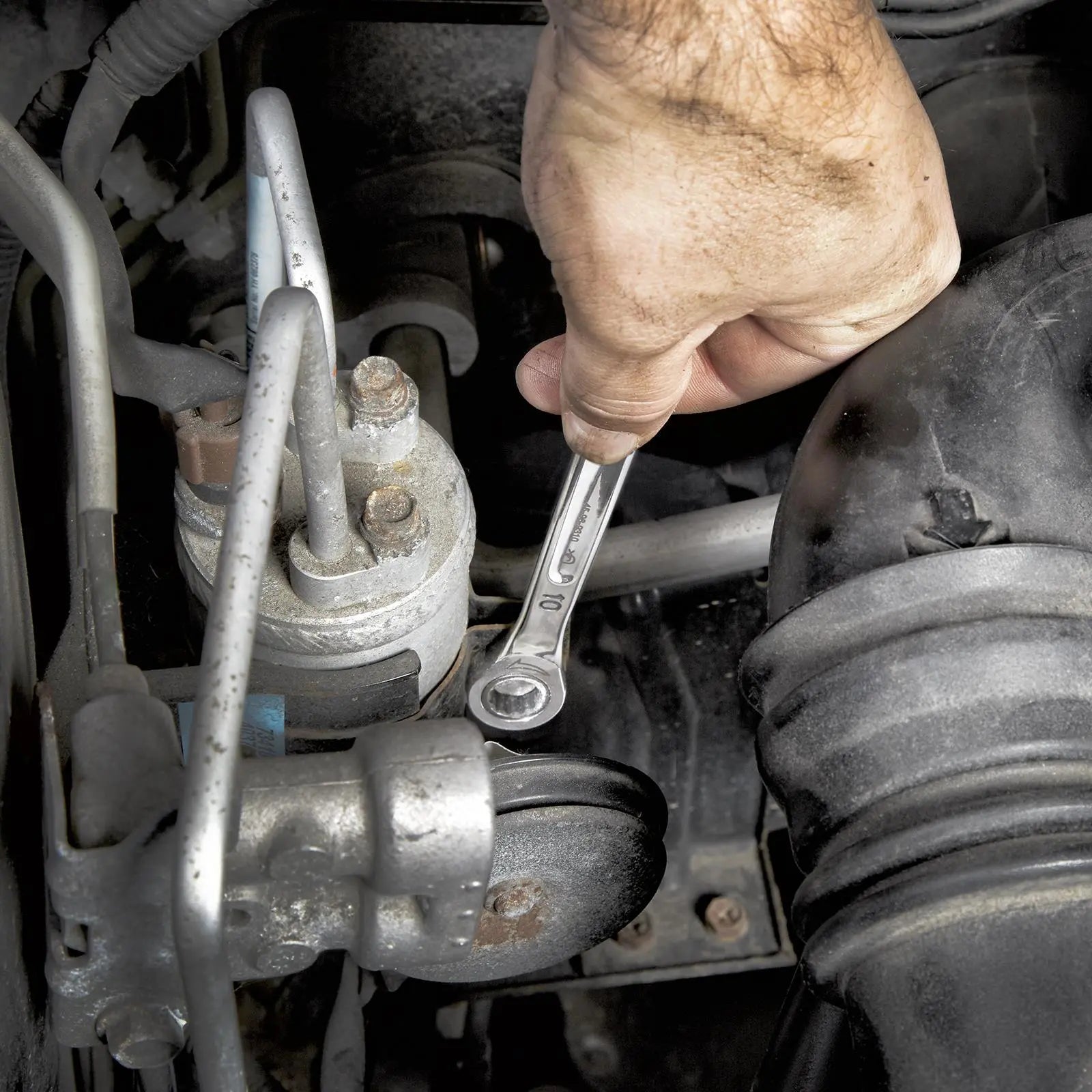 Milwaukee Ratchet Combination Spanner Set MAX BITE 15 Piece Fixed Head 8-22mm