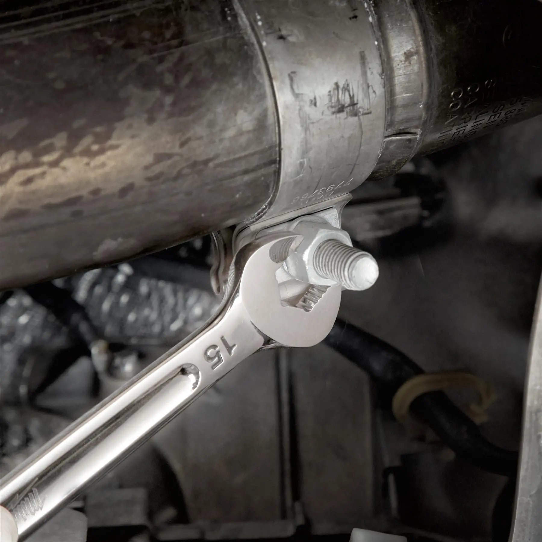 Milwaukee Ratchet Combination Spanner Set MAX BITE 15 Piece Fixed Head 8-22mm