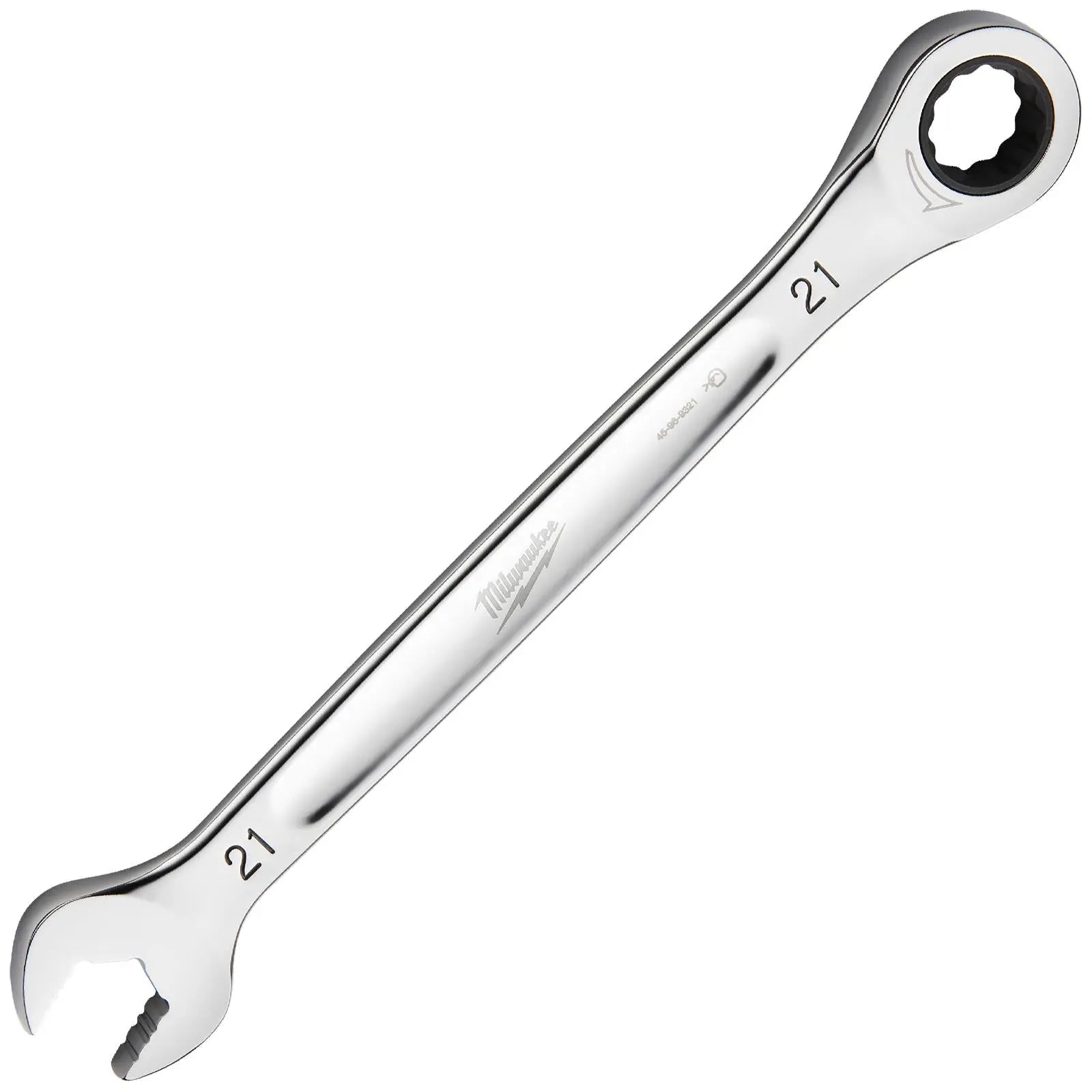 Milwaukee Ratchet Combination Spanners MAX BITE Fixed Head Open End Ring - Choose Size White Rose Tools
