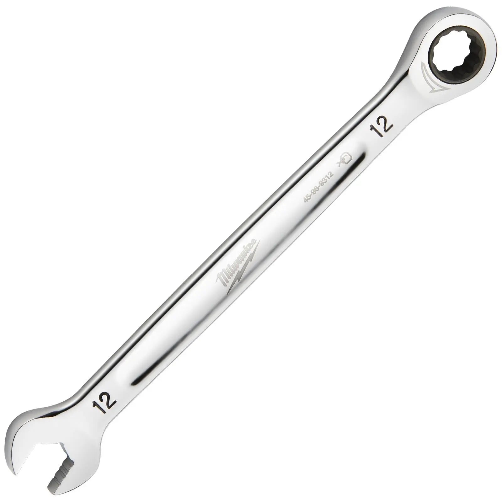 Milwaukee Ratchet Combination Spanners MAX BITE Fixed Head Open End Ring - Choose Size White Rose Tools