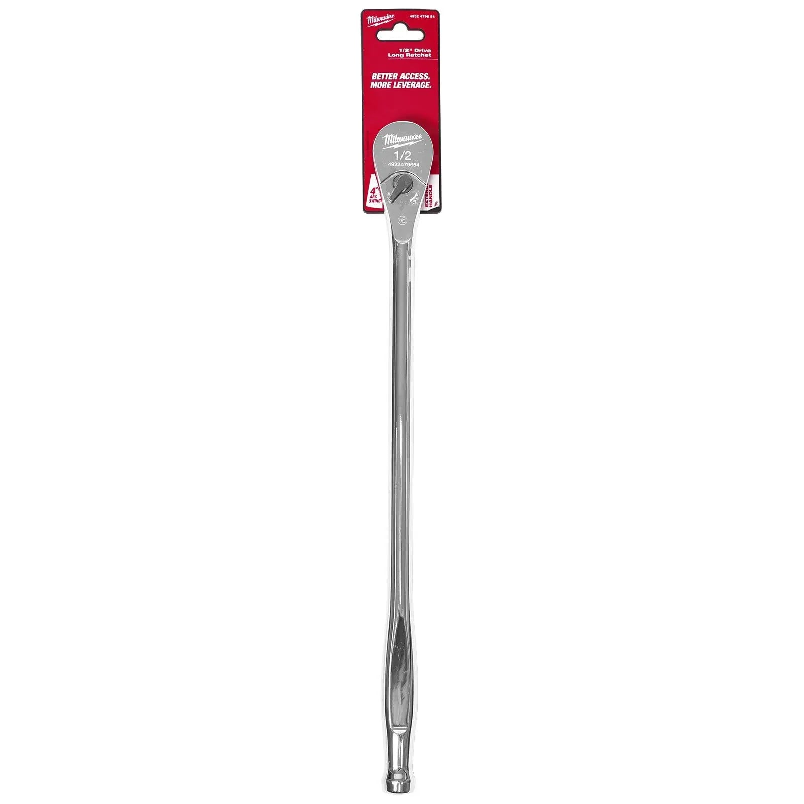 Milwaukee Ratchet Handle Socket Wrench Long 1/2" Drive 457mm 18 inch 90 Tooth  White Rose Tools