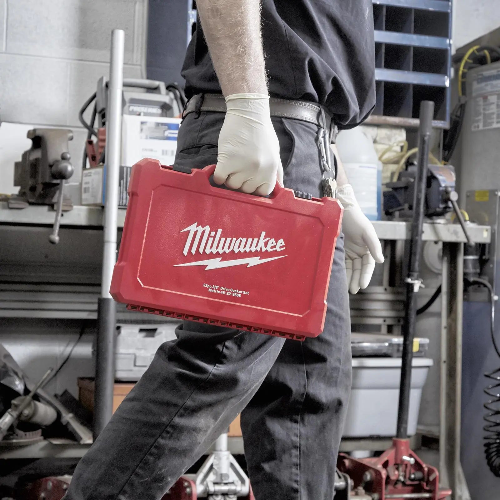 Milwaukee Ratchet Socket Set 3/8" Drive 32 Piece Metric 6-19mm