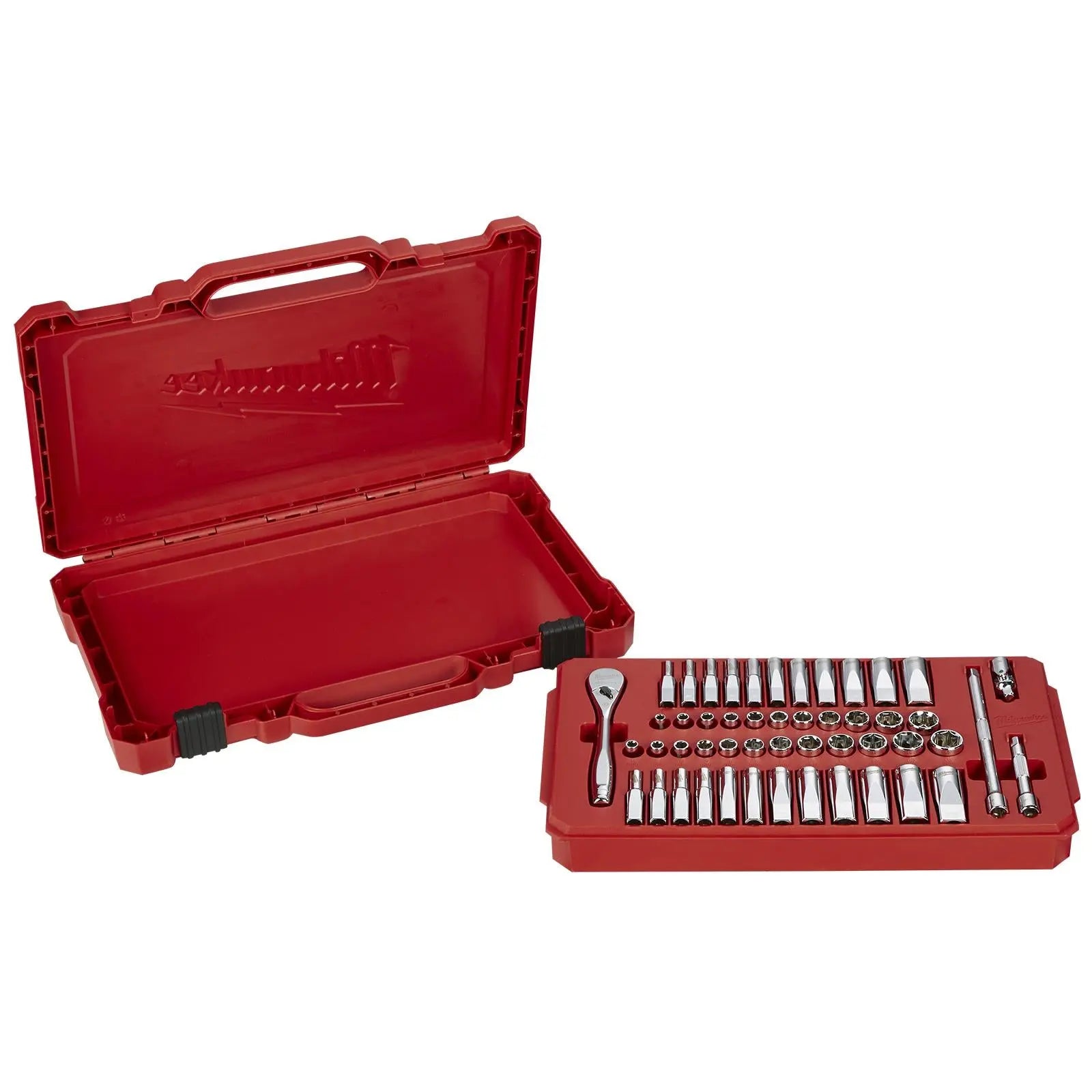 Milwaukee Ratchet and Socket Set 1/4" Drive 50 Piece Metric and Imperial