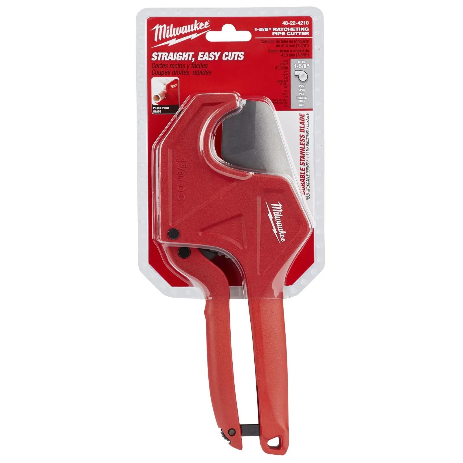 Milwaukee Ratcheting PVC Pipe Cutter 42mm