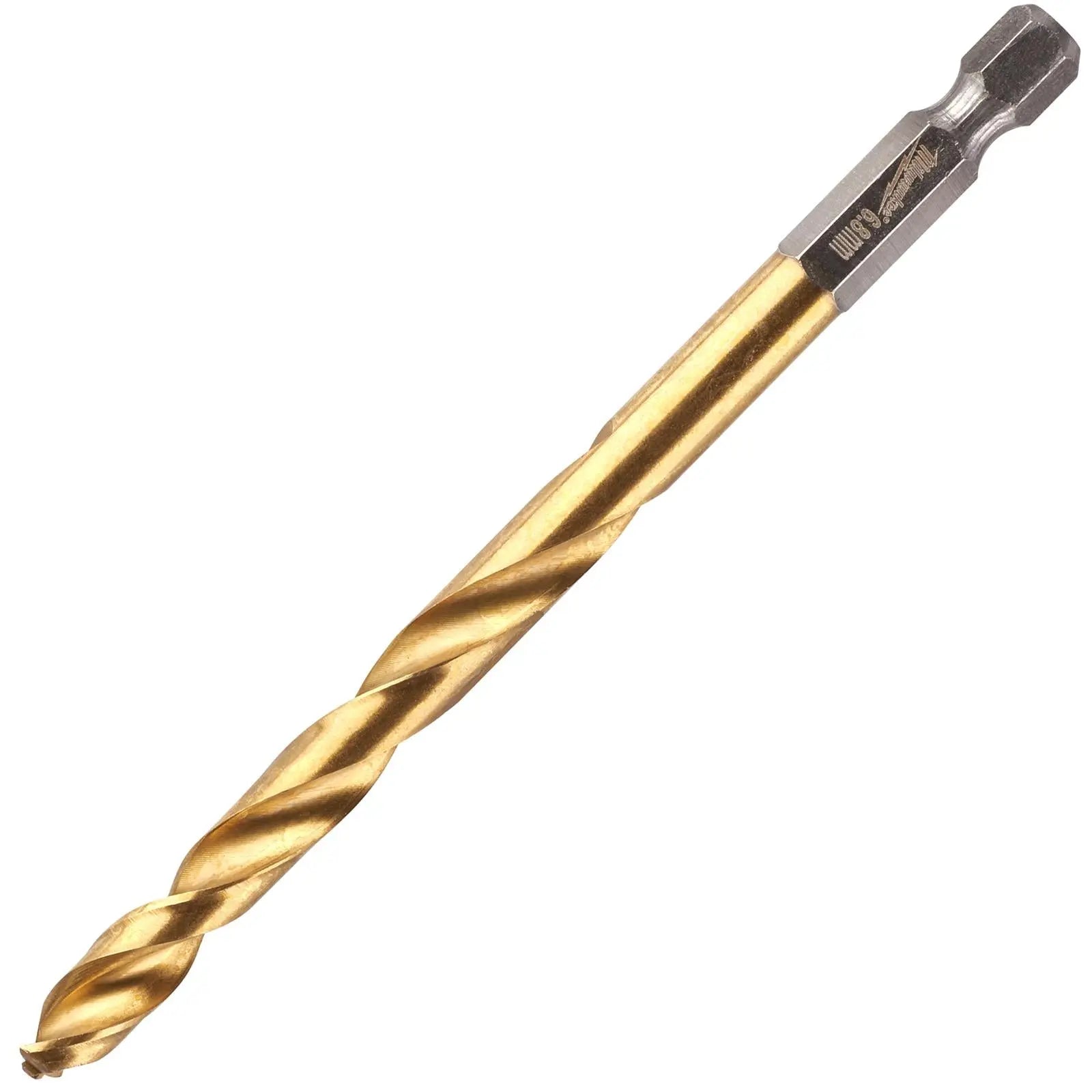 Milwaukee Red Hex Metal Drill Bits HSS Shockwave Impact Duty 1/4" Hex Shank