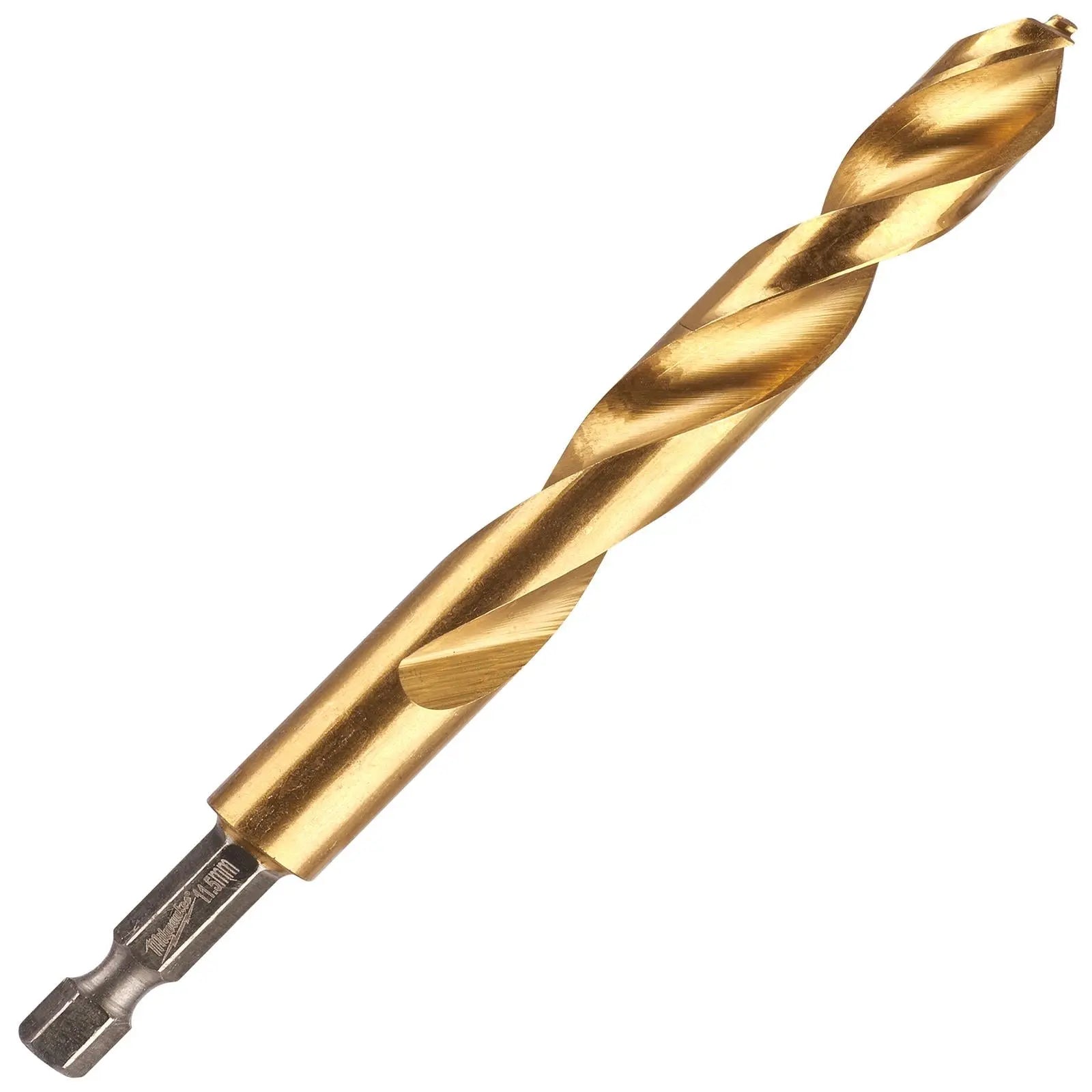Milwaukee Red Hex Metal Drill Bits HSS Shockwave Impact Duty 1/4" Hex Shank