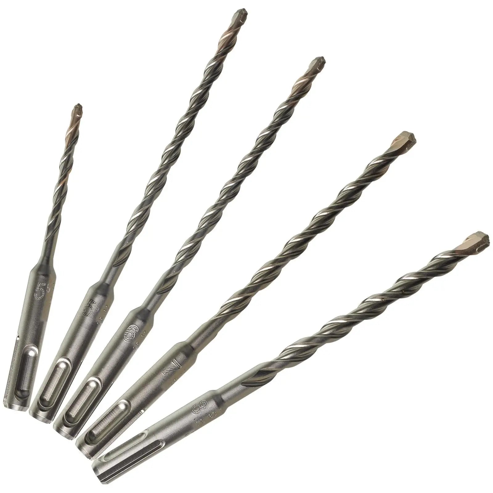 Milwaukee SDS Plus M2 Hammer Drill Bit Set 2 Cut 5 Piece White Rose Tools