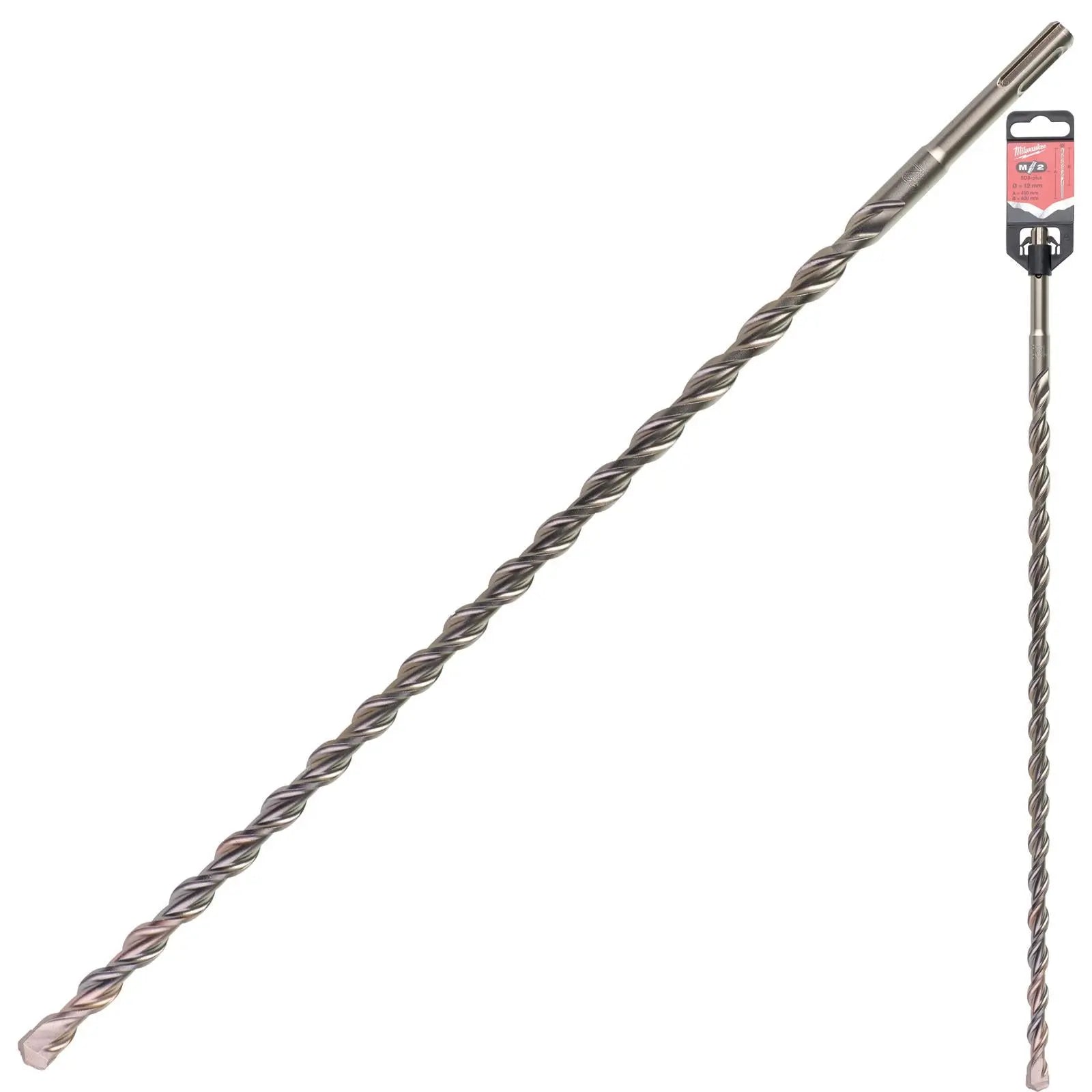 Milwaukee SDS Plus M2 Hammer Drill Bits 2 Cut 3-26 mm Diameter