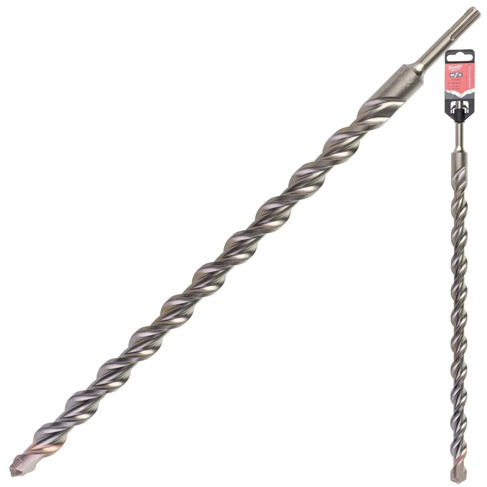 Milwaukee SDS Plus M2 Hammer Drill Bits 2 Cut 3-26 mm Diameter