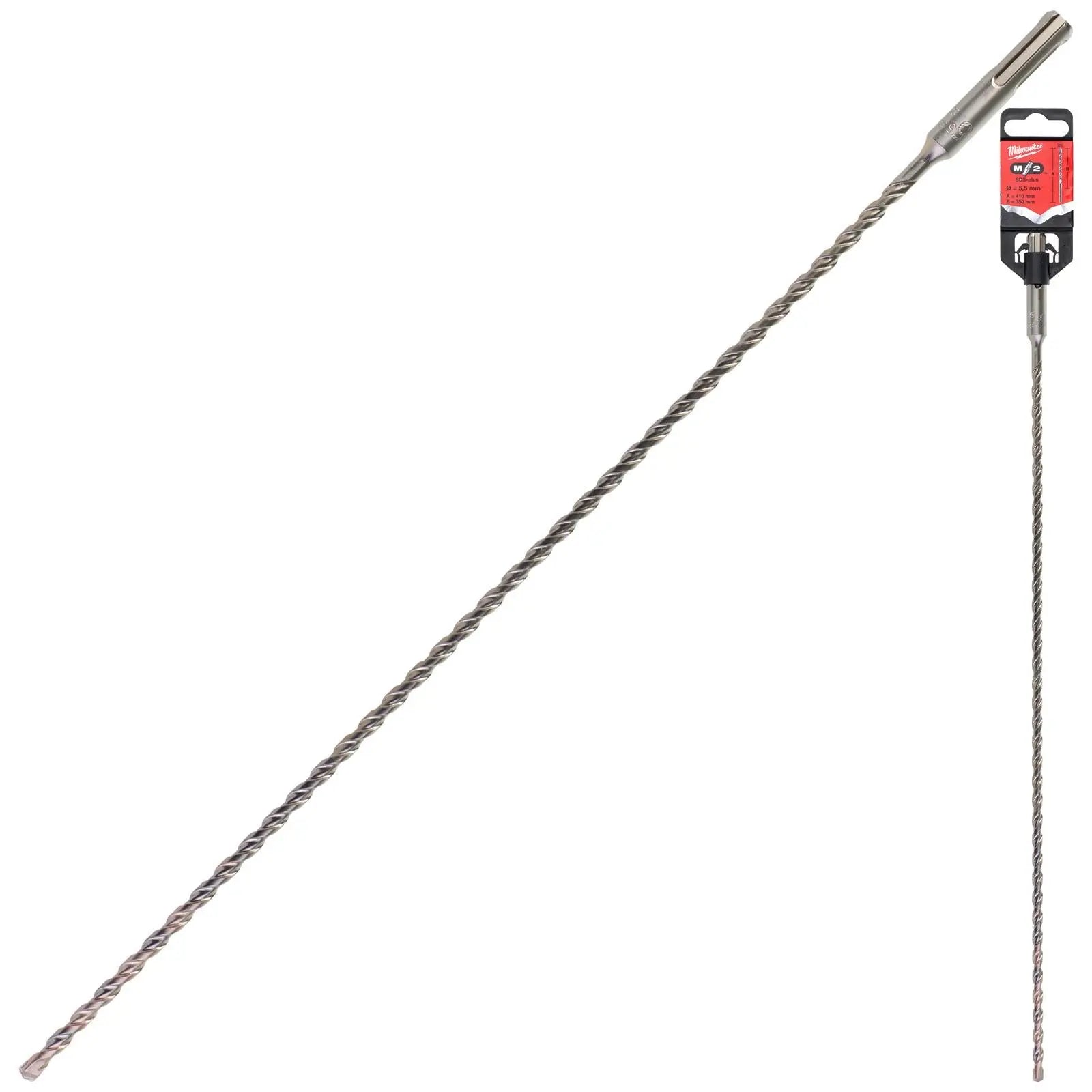 Milwaukee SDS Plus M2 Hammer Drill Bits 2 Cut 3-26 mm Diameter