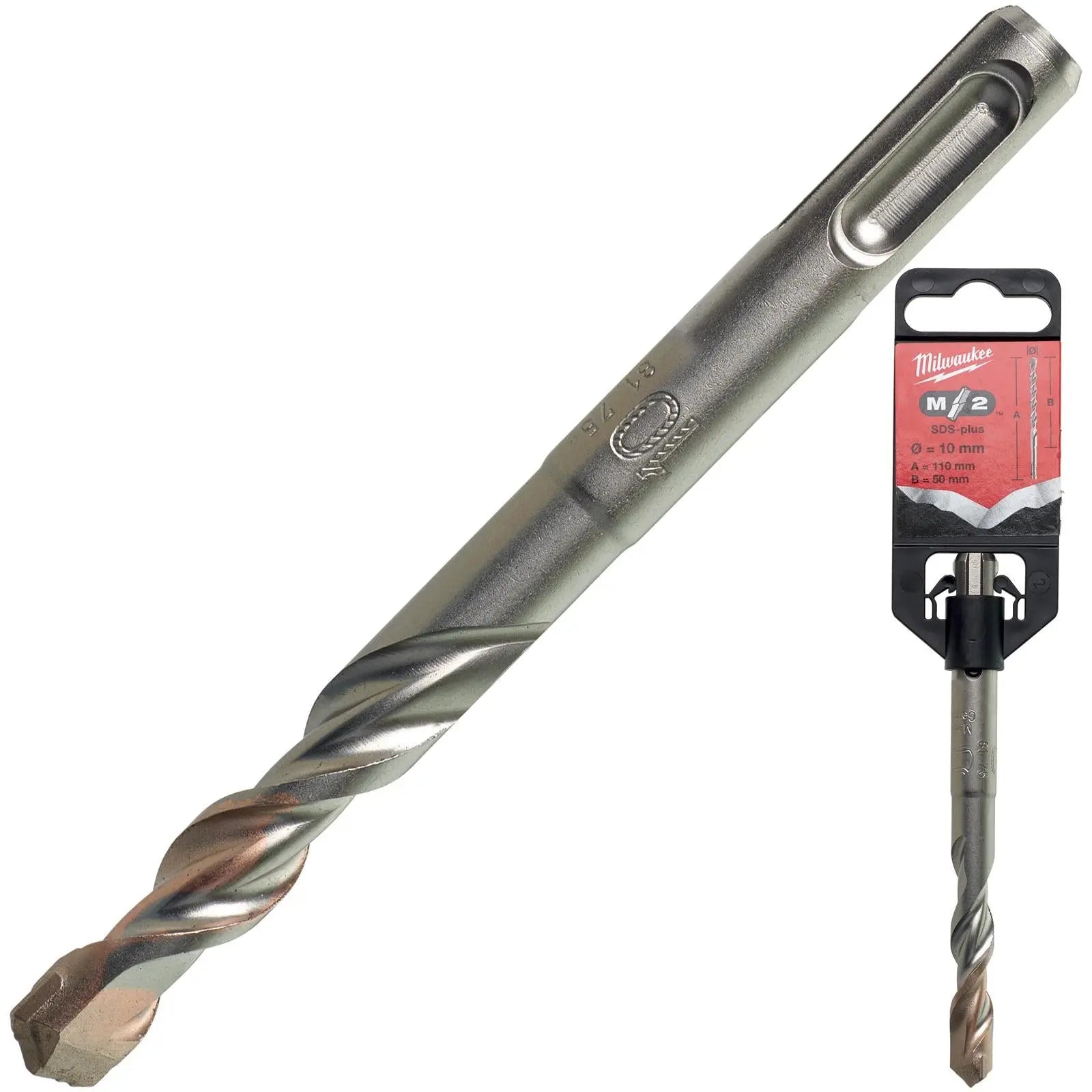 Milwaukee SDS Plus M2 Hammer Drill Bits 2 Cut 3-26 mm Diameter
