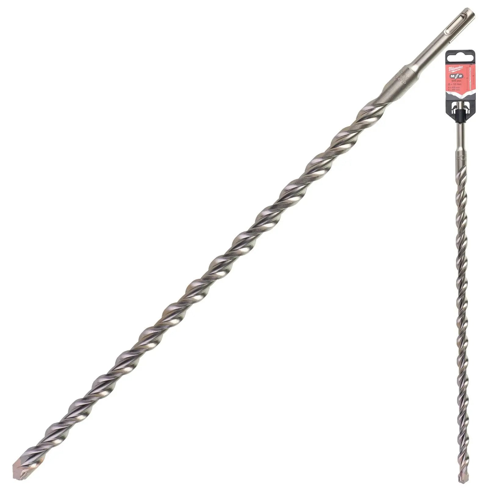 Milwaukee SDS Plus M2 Hammer Drill Bits 2 Cut 3-26 mm Diameter