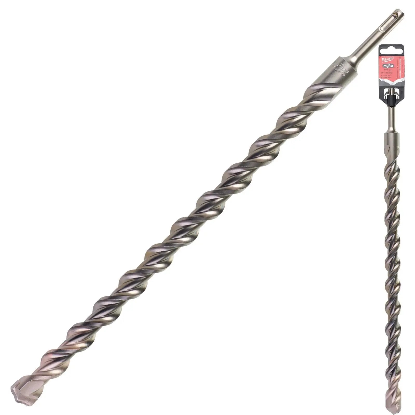 Milwaukee SDS Plus M2 Hammer Drill Bits 2 Cut 3-26 mm Diameter