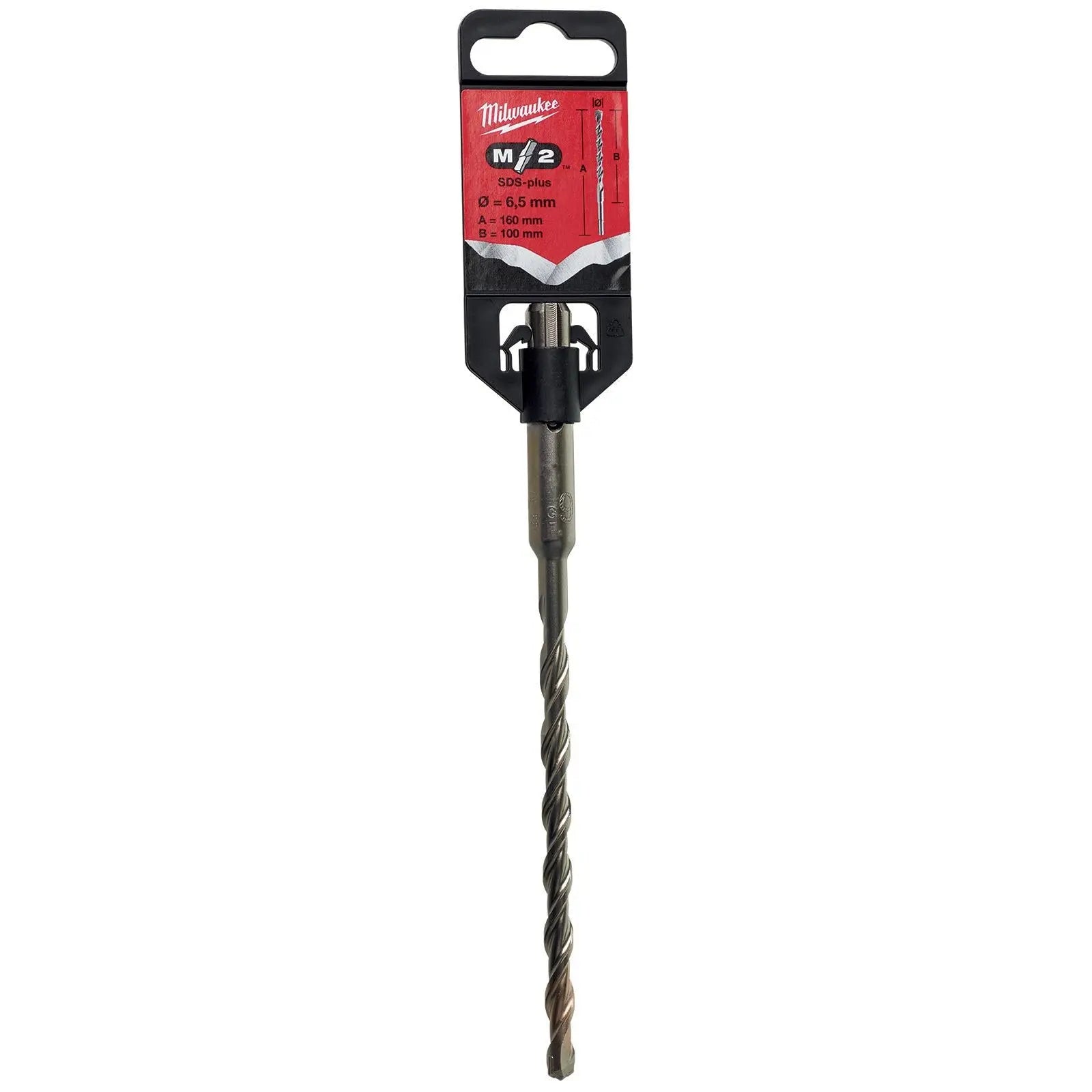 Milwaukee SDS Plus M2 Hammer Drill Bits 2 Cut 3-26 mm Diameter