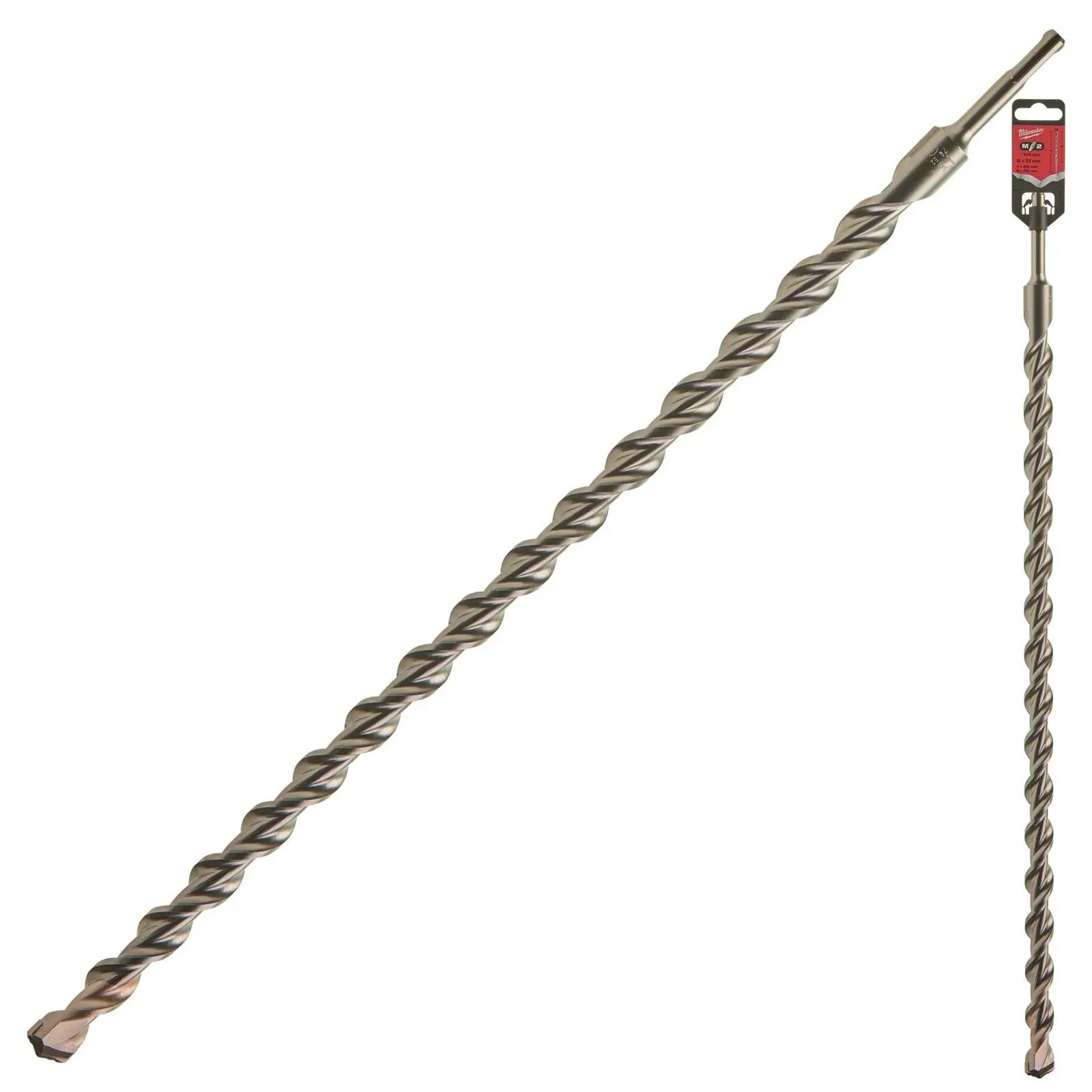 Milwaukee SDS Plus M2 Hammer Drill Bits 2 Cut 3-26 mm Diameter