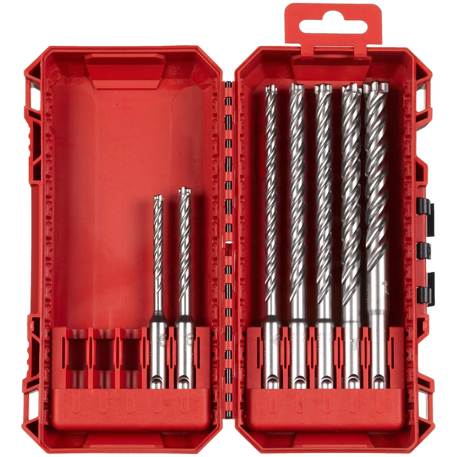 Milwaukee SDS Plus MX4 Next Gen Drill Bit Set 7 Piece 5-12mm PACKOUT Compatible Case White Rose Tools