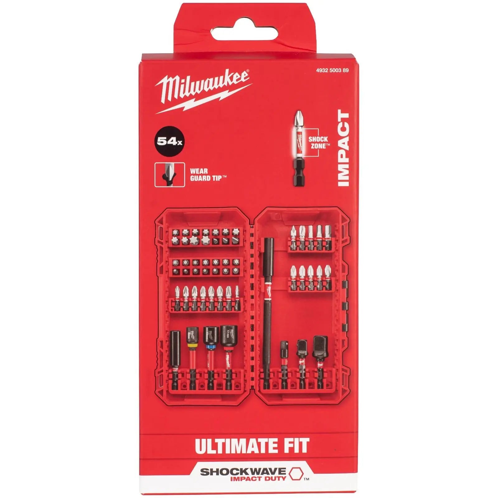 Milwaukee SHOCKWAVE Impact Duty Bit and Fastening Set 54 Piece White Rose Tools