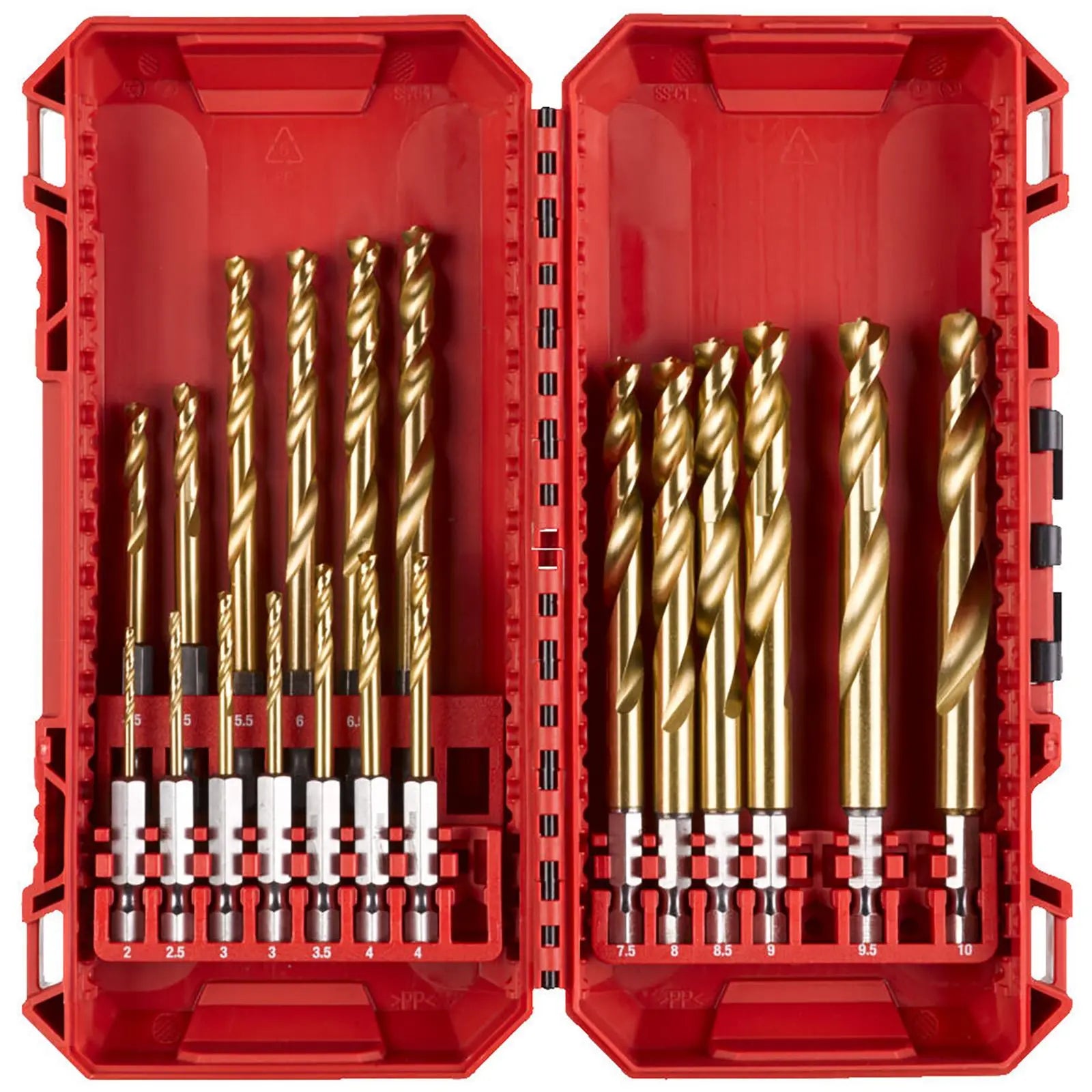 Milwaukee SHOCKWAVE Impact Duty HSS-G RED HEX Metal Drill Bit Set 19pc 2-10mm White Rose Tools
