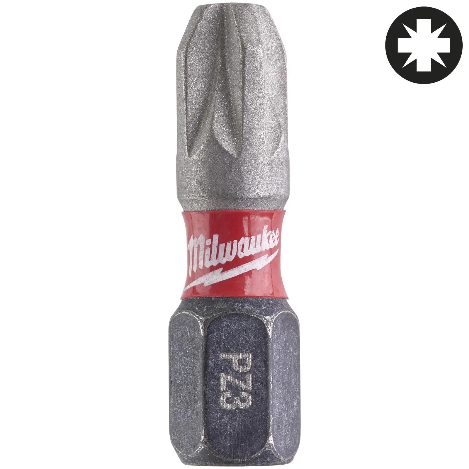 Milwaukee SHOCKWAVE Impact Duty Pozi PZ3 Screwdriver Bits 25mm 25 Piece TICTAC Box White Rose Tools