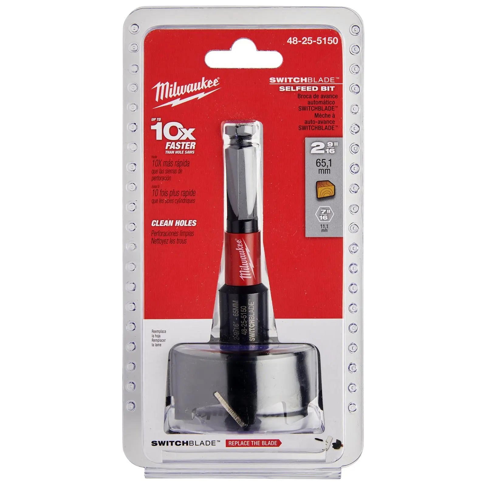 Milwaukee SWITCHBLADE Self Feed Forstner Wood Drill Bits