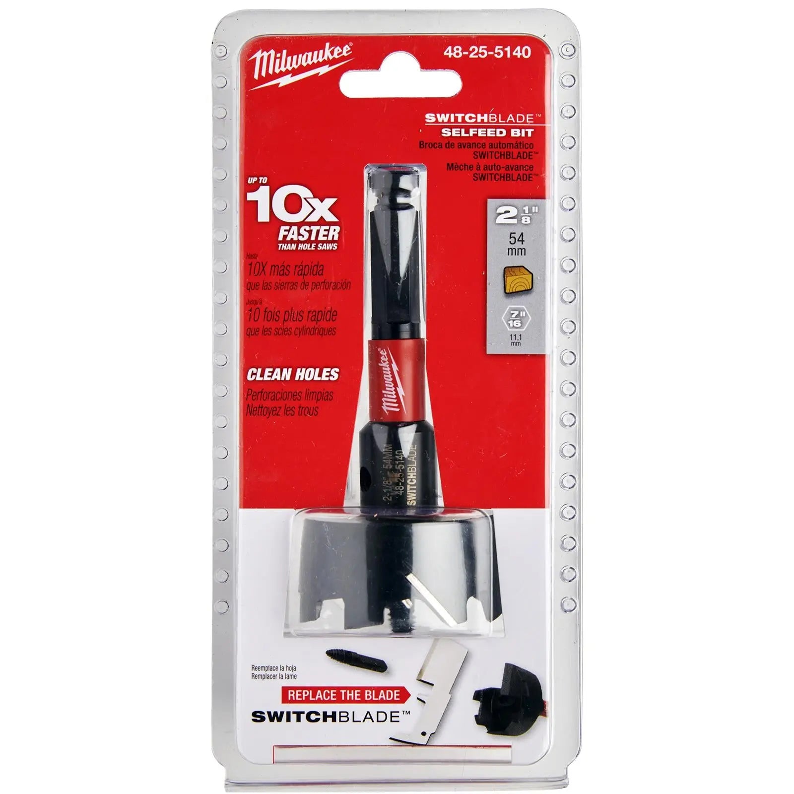 Milwaukee SWITCHBLADE Self Feed Forstner Wood Drill Bits