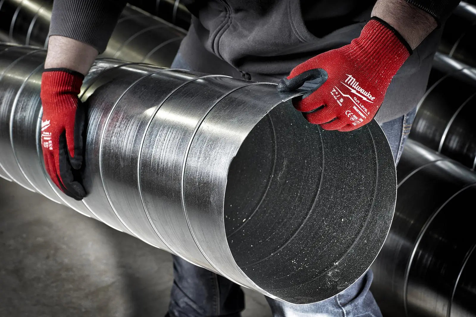 Milwaukee Safety Gloves Cut Level 3/C Dipped Glove Size 10 / XL Extra Large