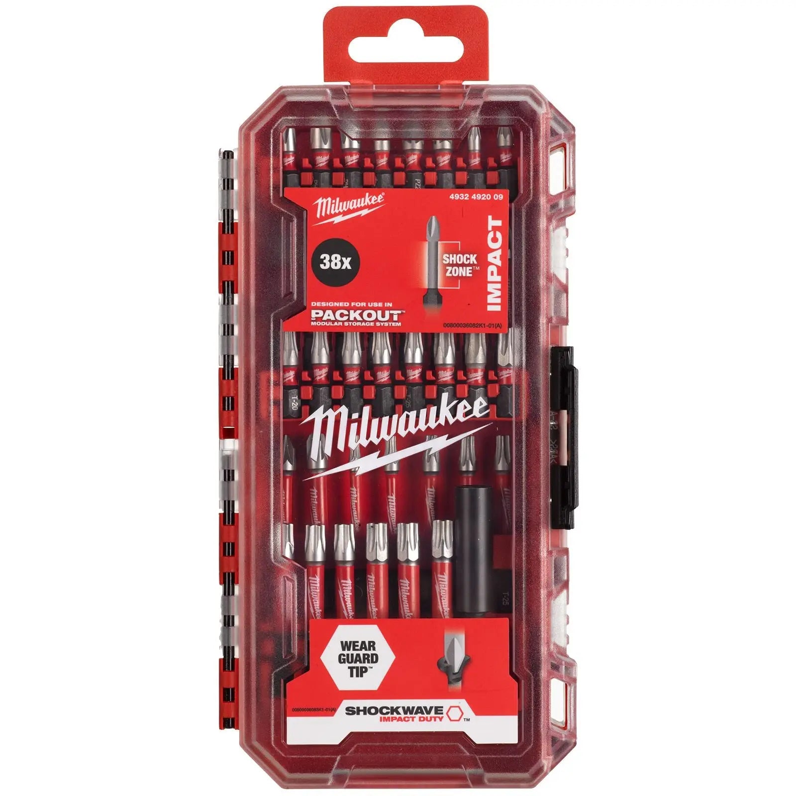 Milwaukee Screwdriver Bit Set 38 Piece SHOCKWAVE Impact Duty