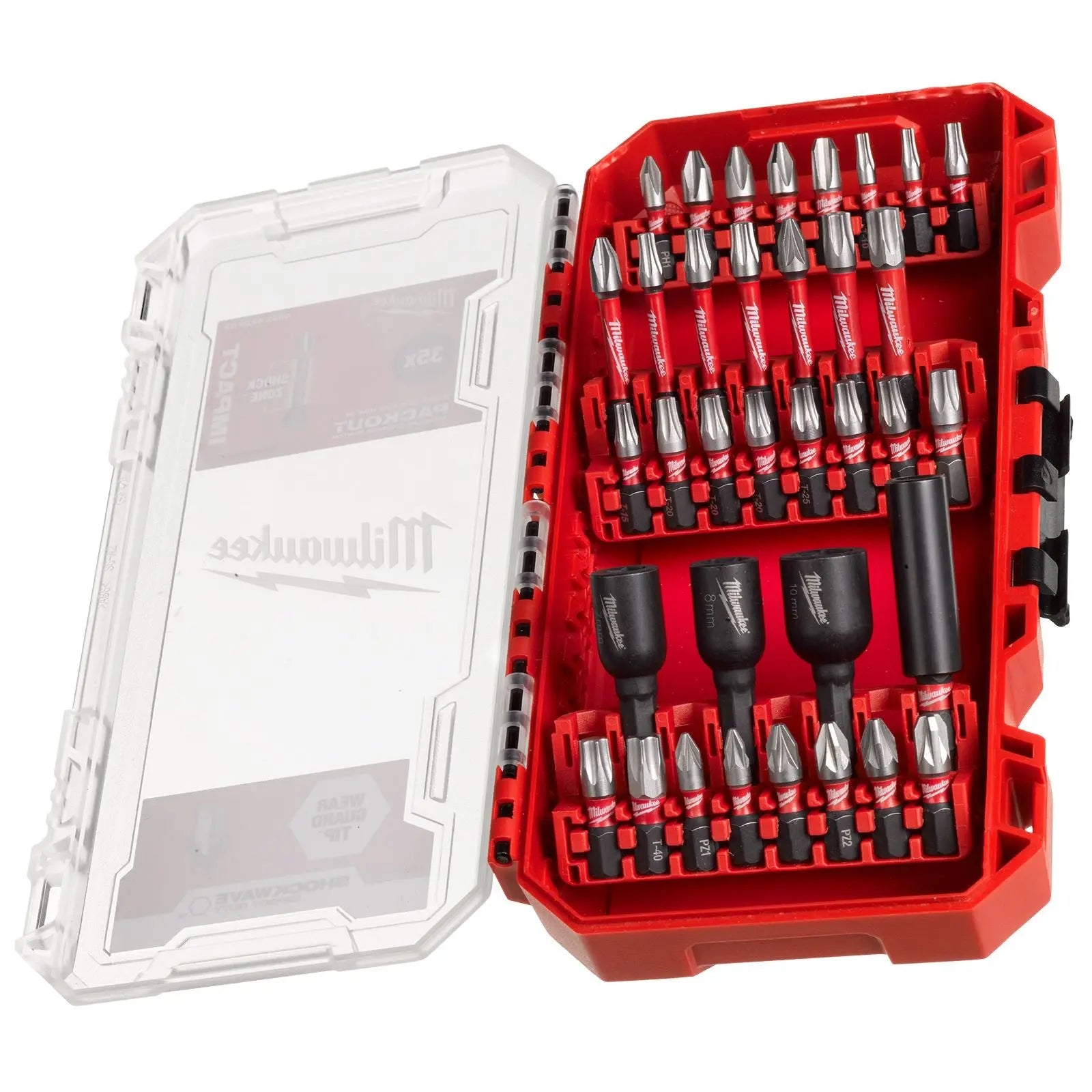 Milwaukee Screwdriver and Nut Driver Bit Set 35 Piece SHOCKWAVE Impact Duty