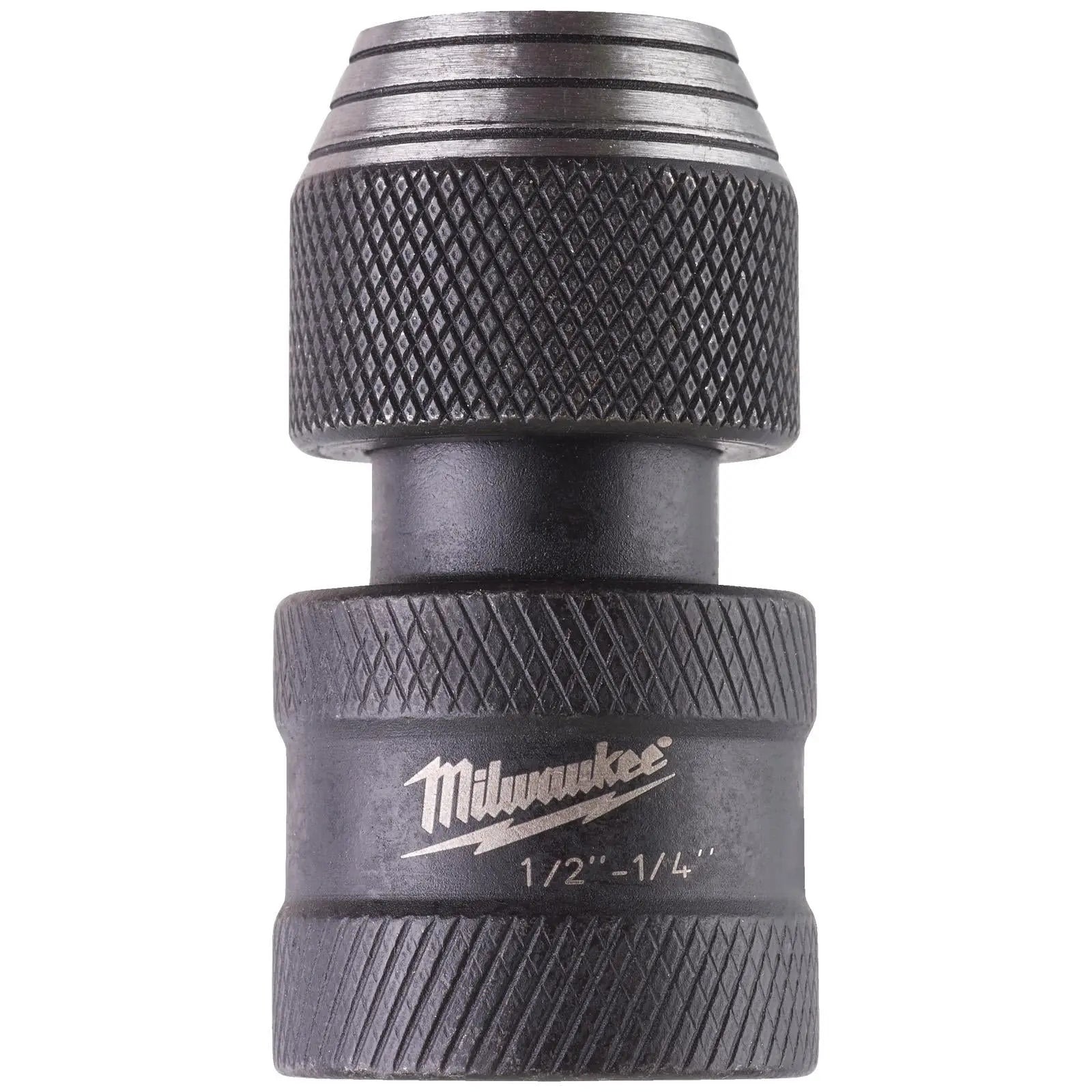 Milwaukee Socket Adaptor 1/2" Drive to 1/4" Hex Screwdriver Bits SHOCKWAVE Impact Duty White Rose Tools