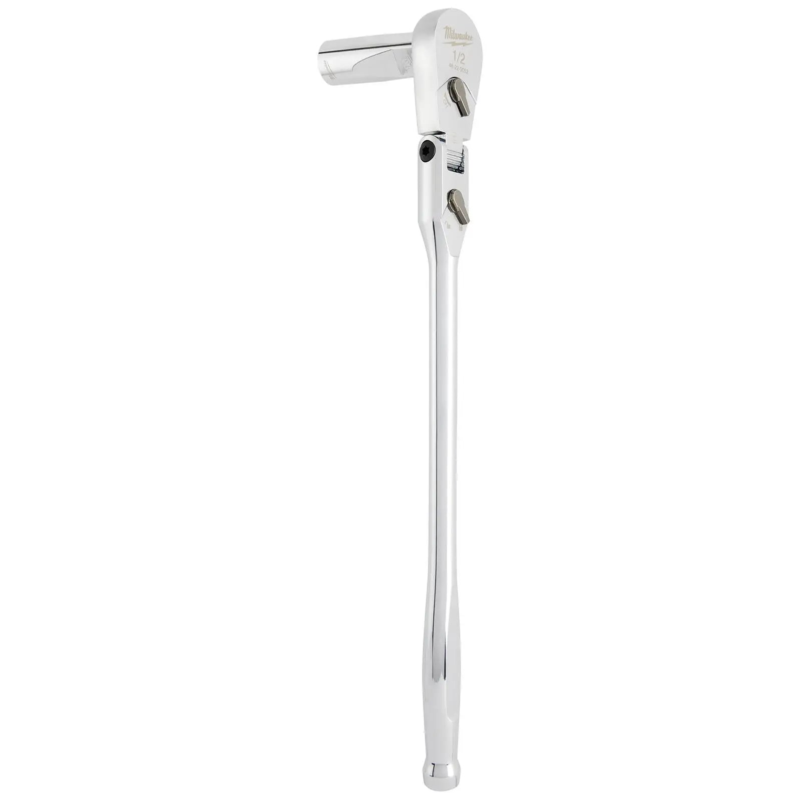 Milwaukee Socket Ratchet Wrench Long Flexible Head 1/2" Drive 90 Tooth Slim Profile Head White Rose Tools
