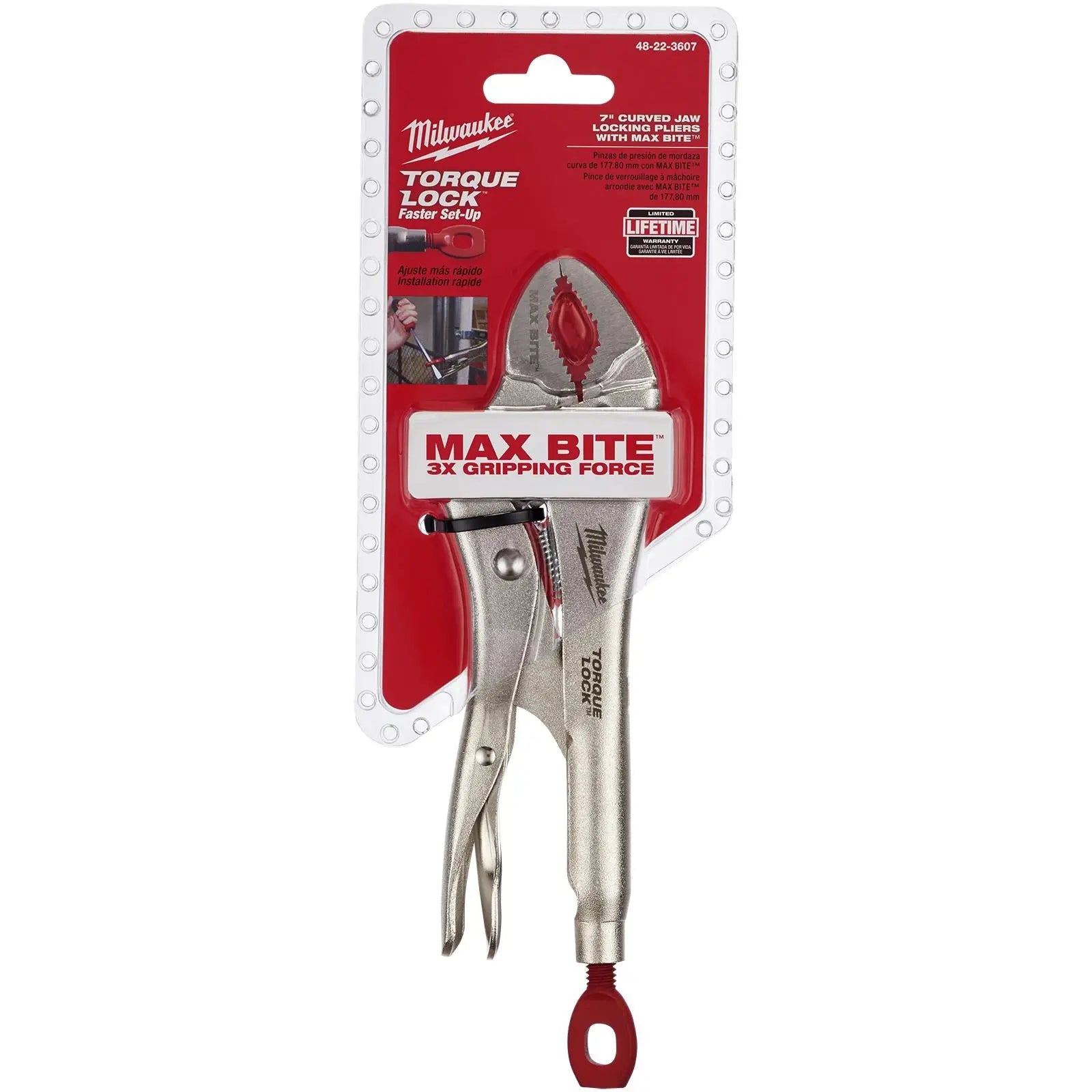 Milwaukee TORQUE LOCK MAXBITE Curved Locking Pliers 175mm 7in