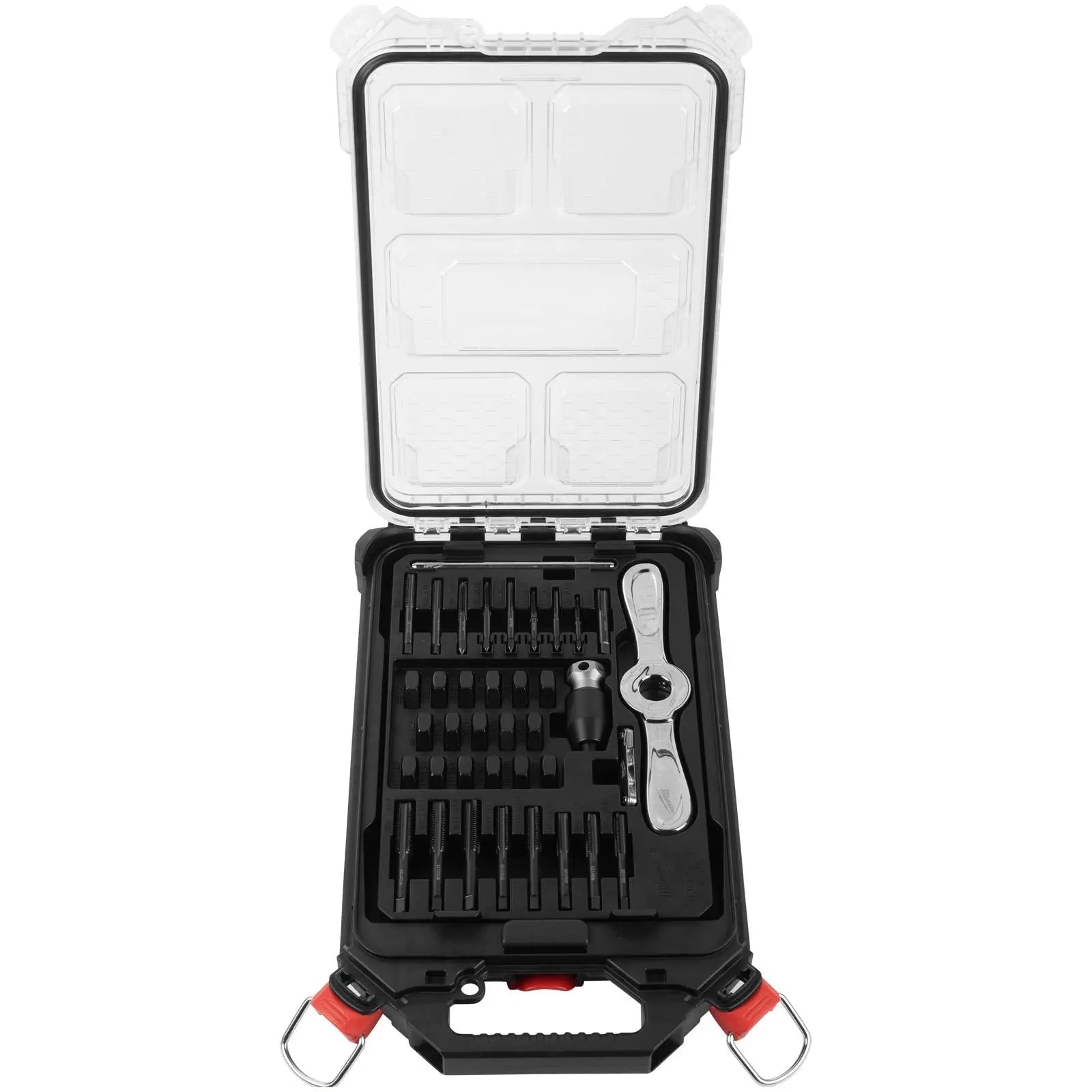 Milwaukee Tap and Die Set in PACKOUT Case M3-M12 Hex-LOK Handle 38 Pieces White Rose Tools