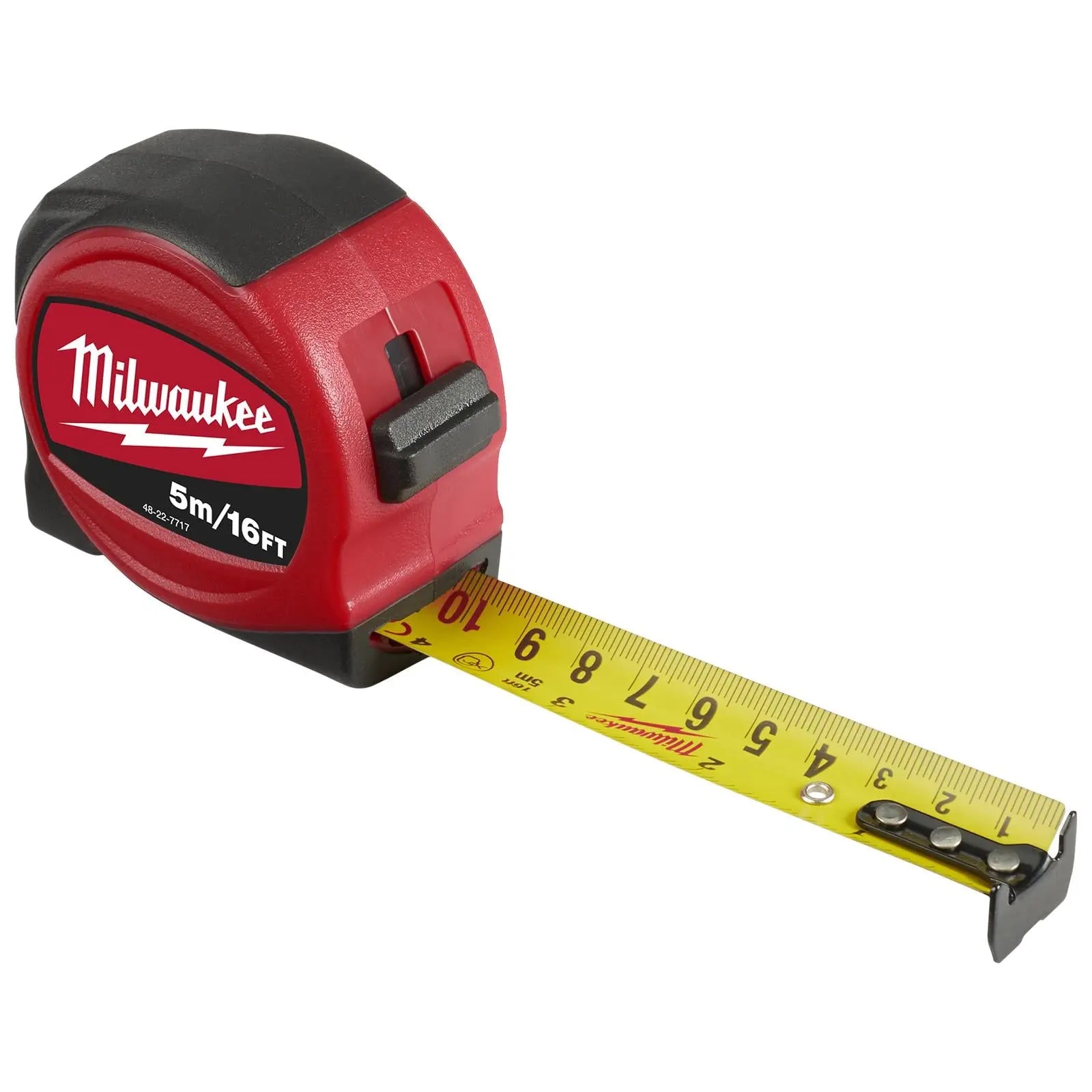 Milwaukee Tape Measure 5m 16ft Metric Imperial Slimline Pocket Tape 25mm Blade Width