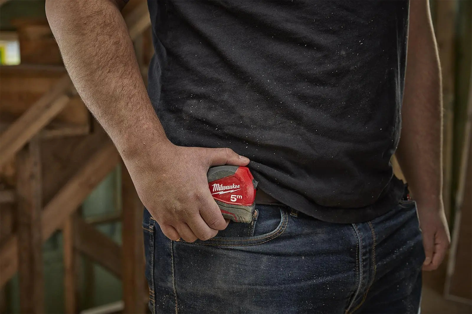 Milwaukee Tape Measure 5m Metric Pro Compact Pocket Tape 25mm Blade Width