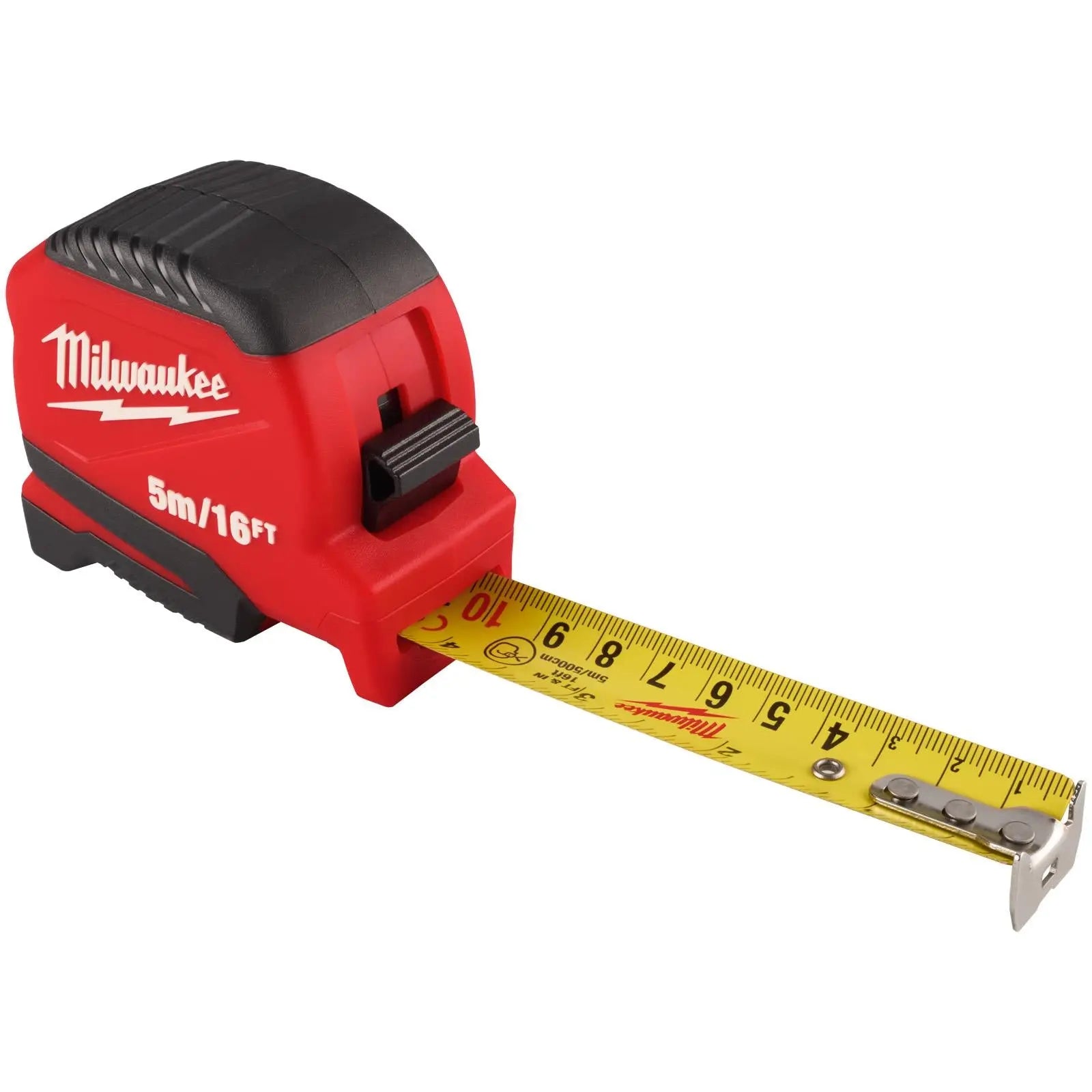 Milwaukee Tape Measure COMPACT (Gen 2) 5m 16ft Metric Imperial White Rose Tools