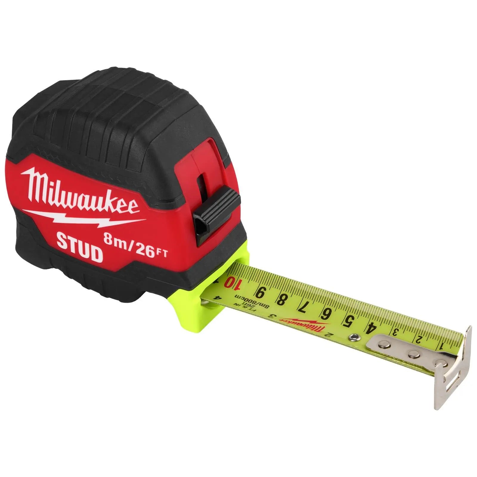 Milwaukee Tape Measure STUD (Gen 3) 8m 26ft Metric Imperial White Rose Tools