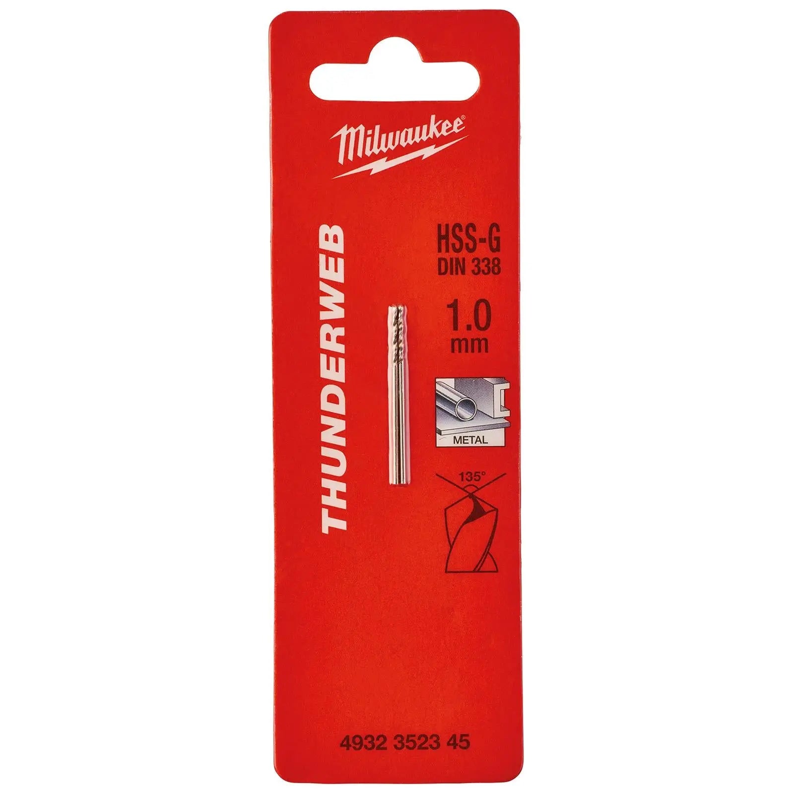 Milwaukee Thunderweb Metal Drill Bits HSS-G Ground DIN338 2 Pack 1.0-4.0mm