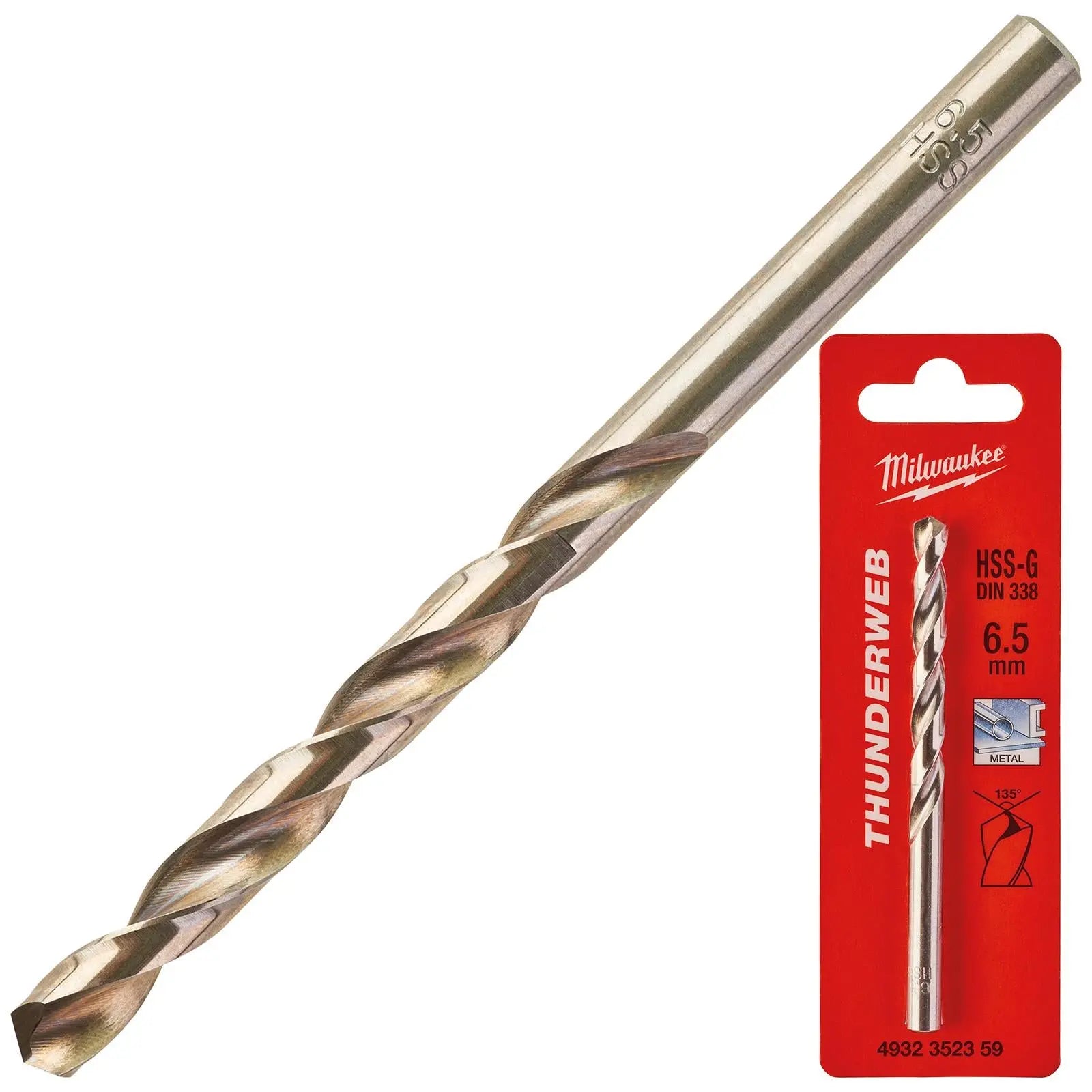 Milwaukee Thunderweb Metal Drill Bits HSS-G Ground DIN338 4.2-13.0mm