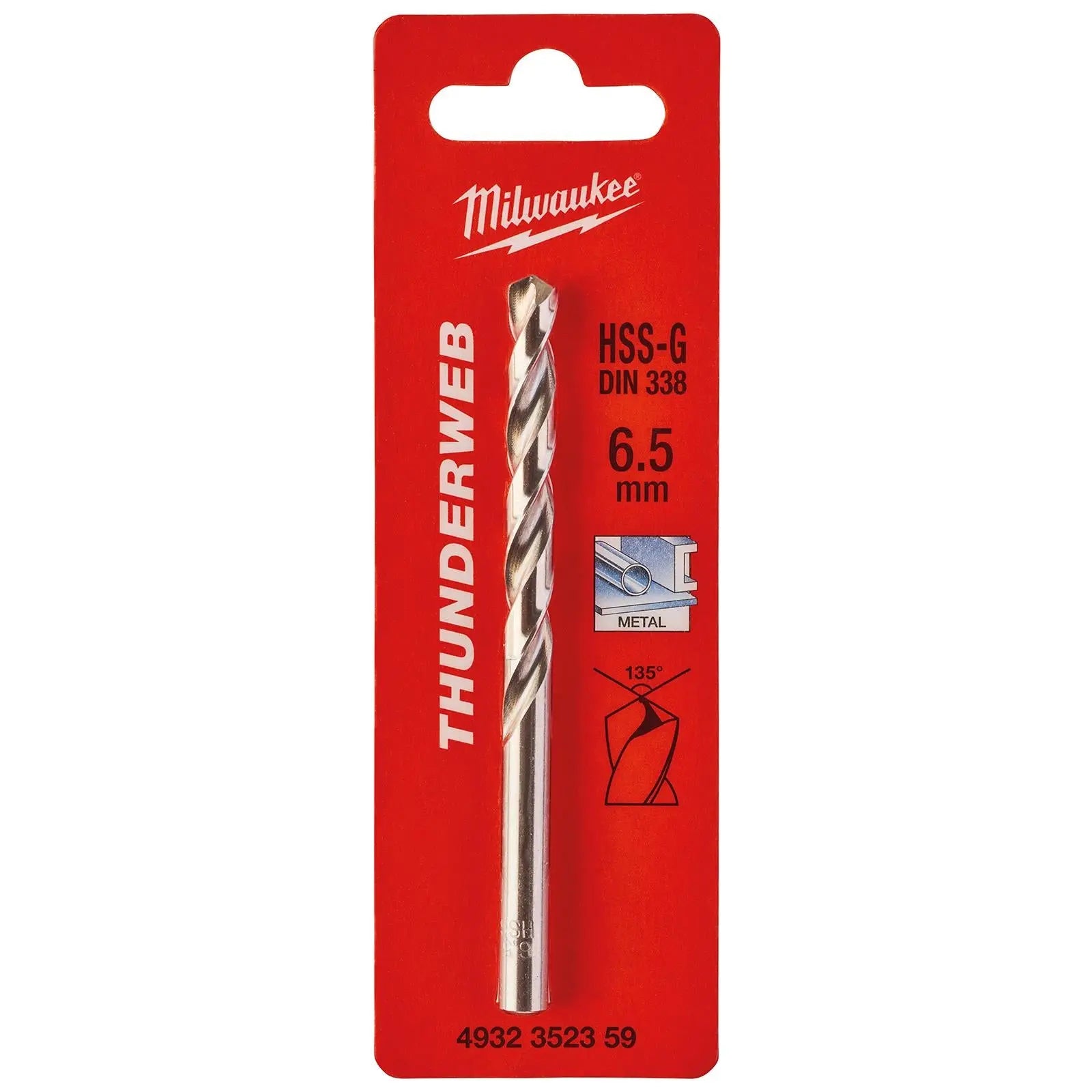 Milwaukee Thunderweb Metal Drill Bits HSS-G Ground DIN338 4.2-13.0mm
