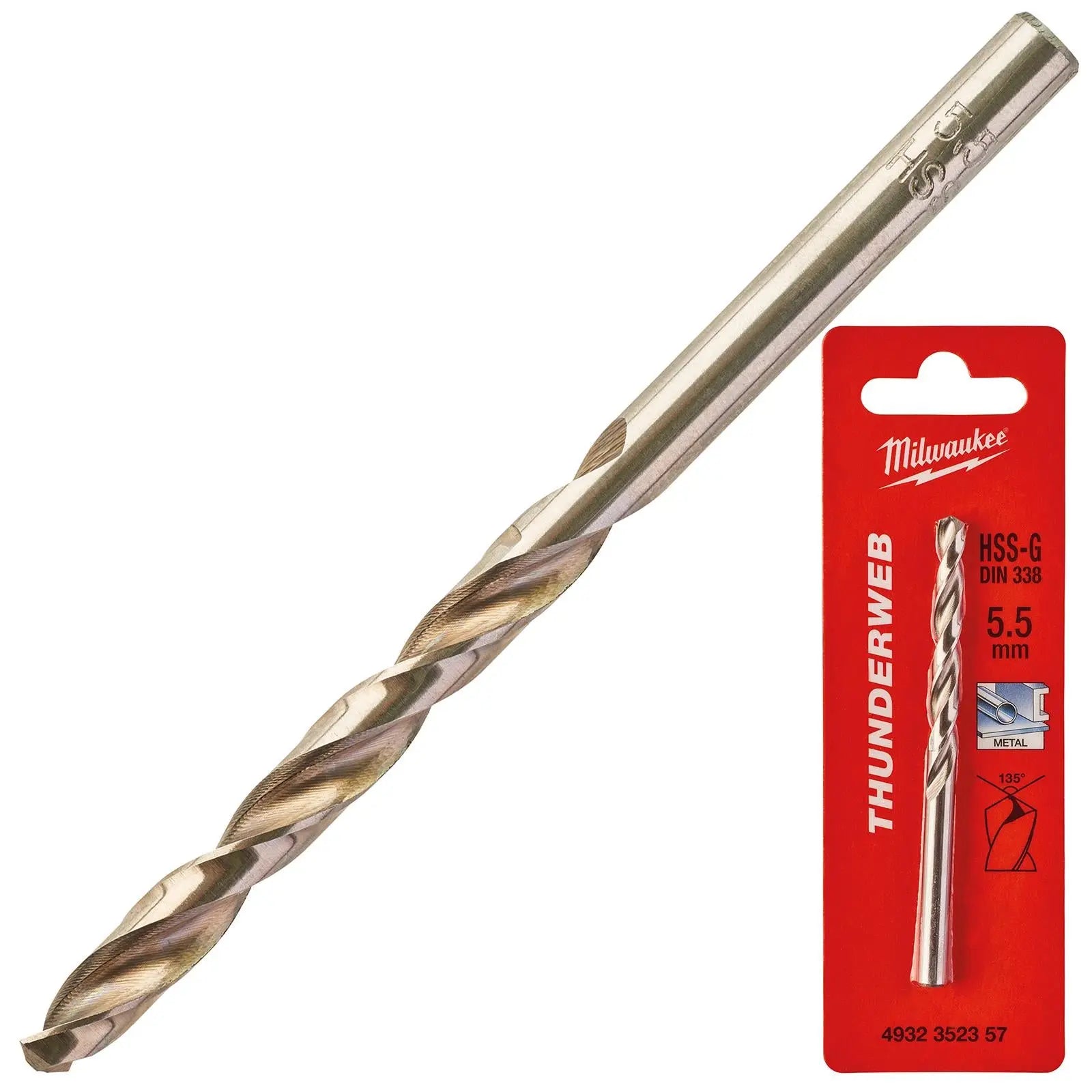 Milwaukee Thunderweb Metal Drill Bits HSS-G Ground DIN338 4.2-13.0mm