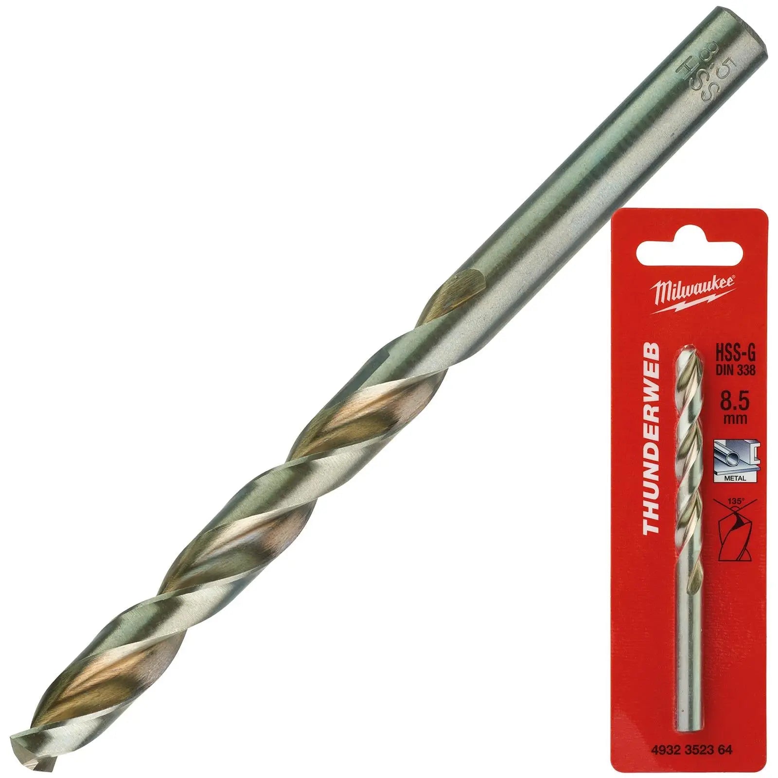 Milwaukee Thunderweb Metal Drill Bits HSS-G Ground DIN338 4.2-13.0mm