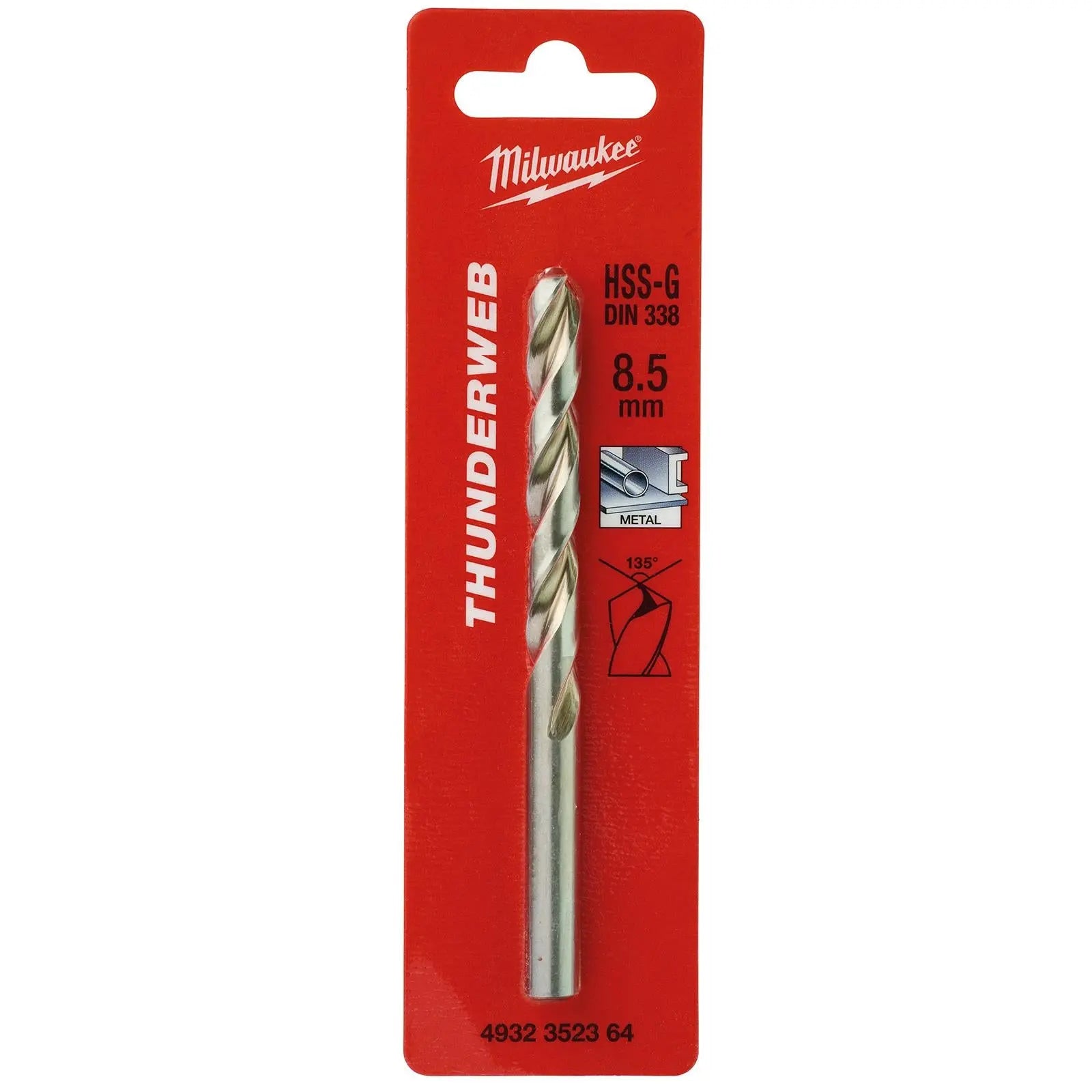 Milwaukee Thunderweb Metal Drill Bits HSS-G Ground DIN338 4.2-13.0mm
