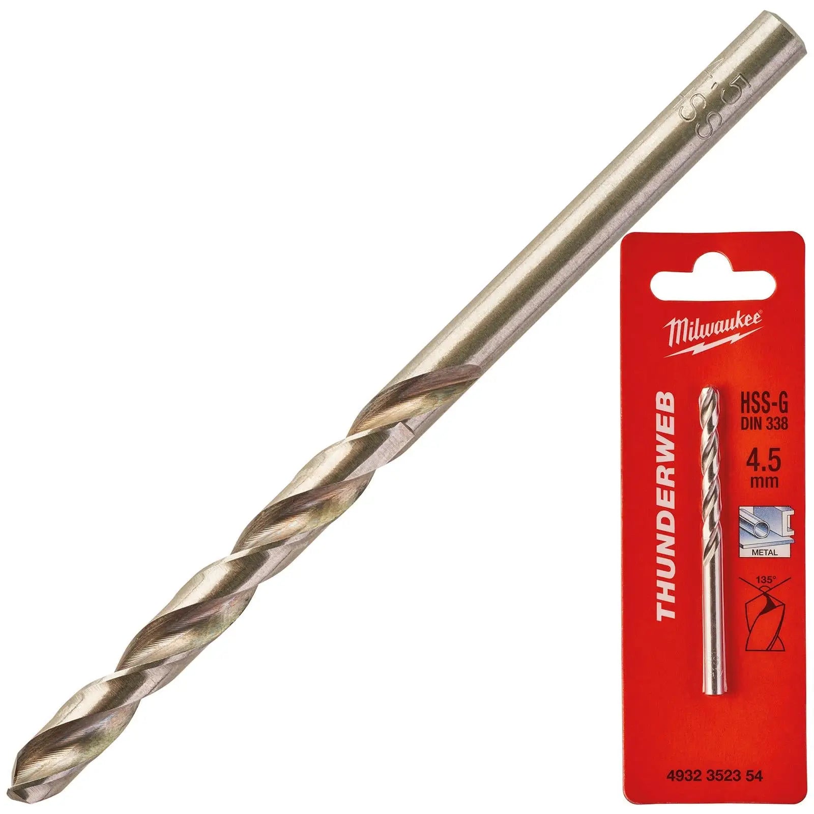 Milwaukee Thunderweb Metal Drill Bits HSS-G Ground DIN338 4.2-13.0mm
